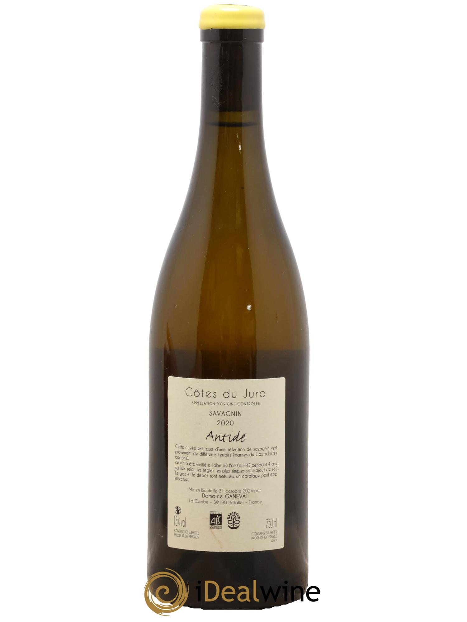 Côtes du Jura Savagnin Antide Jean-François Ganevat (Domaine) 2020 - Lot de 1 bouteille - 1