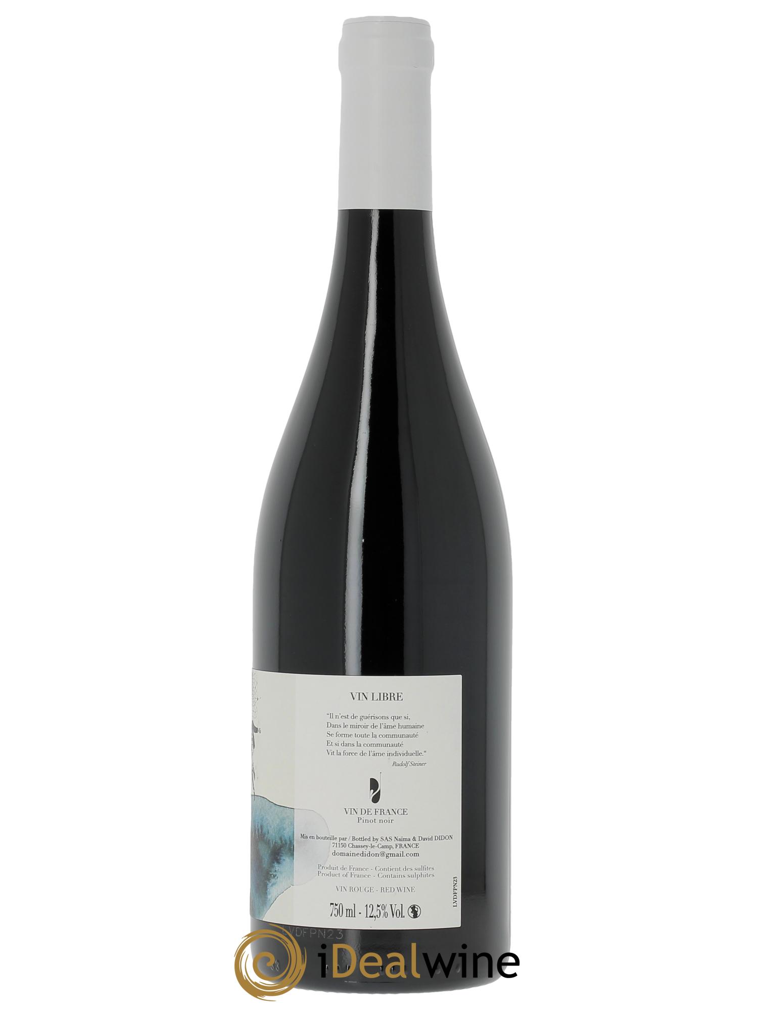 Vin de France Pinot Noir Didon (Domaine) 2023 - Posten von 1 Flasche - 1
