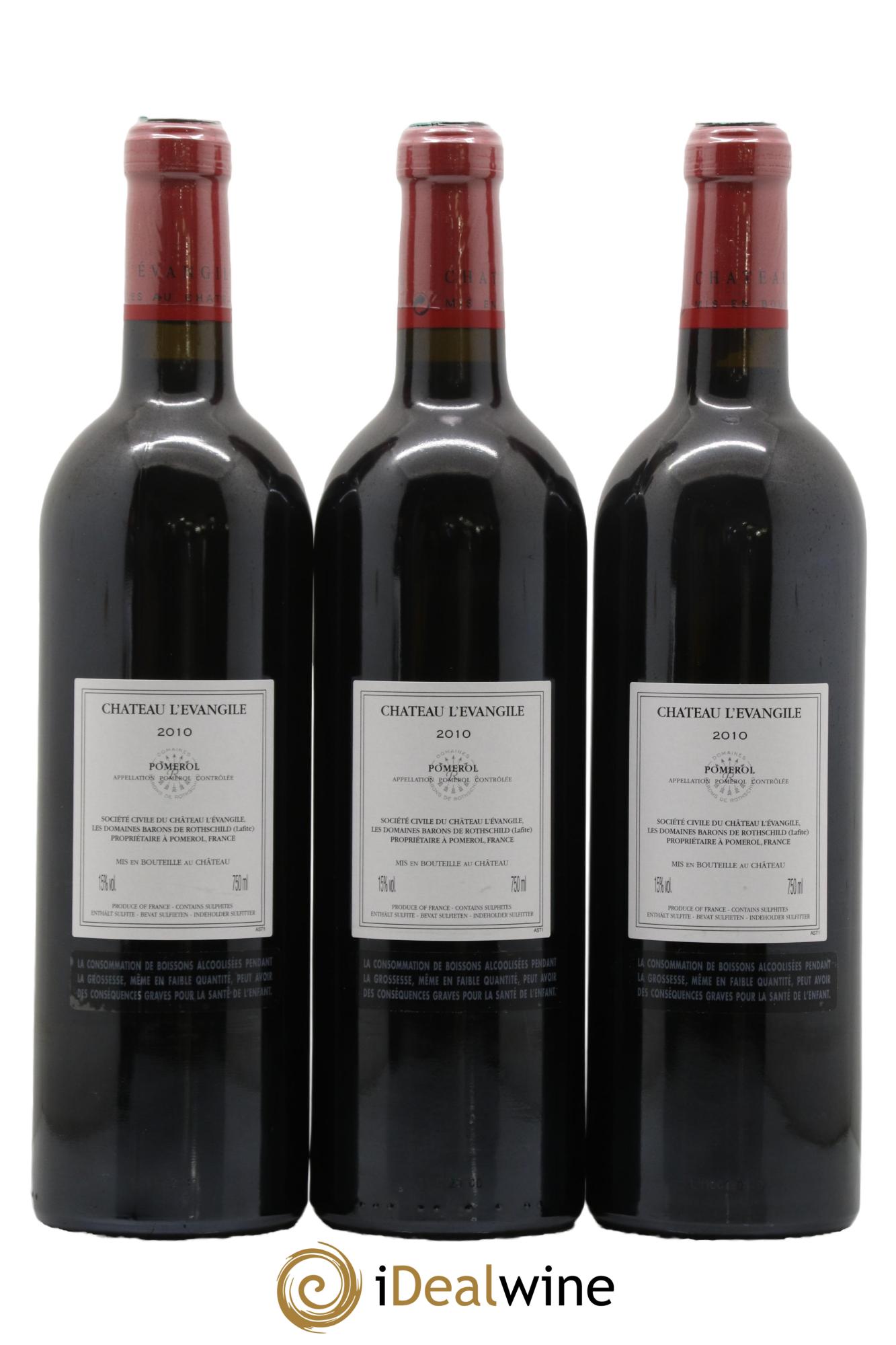 Château l' Évangile 2010 - Lotto di 6 bottiglie - 4