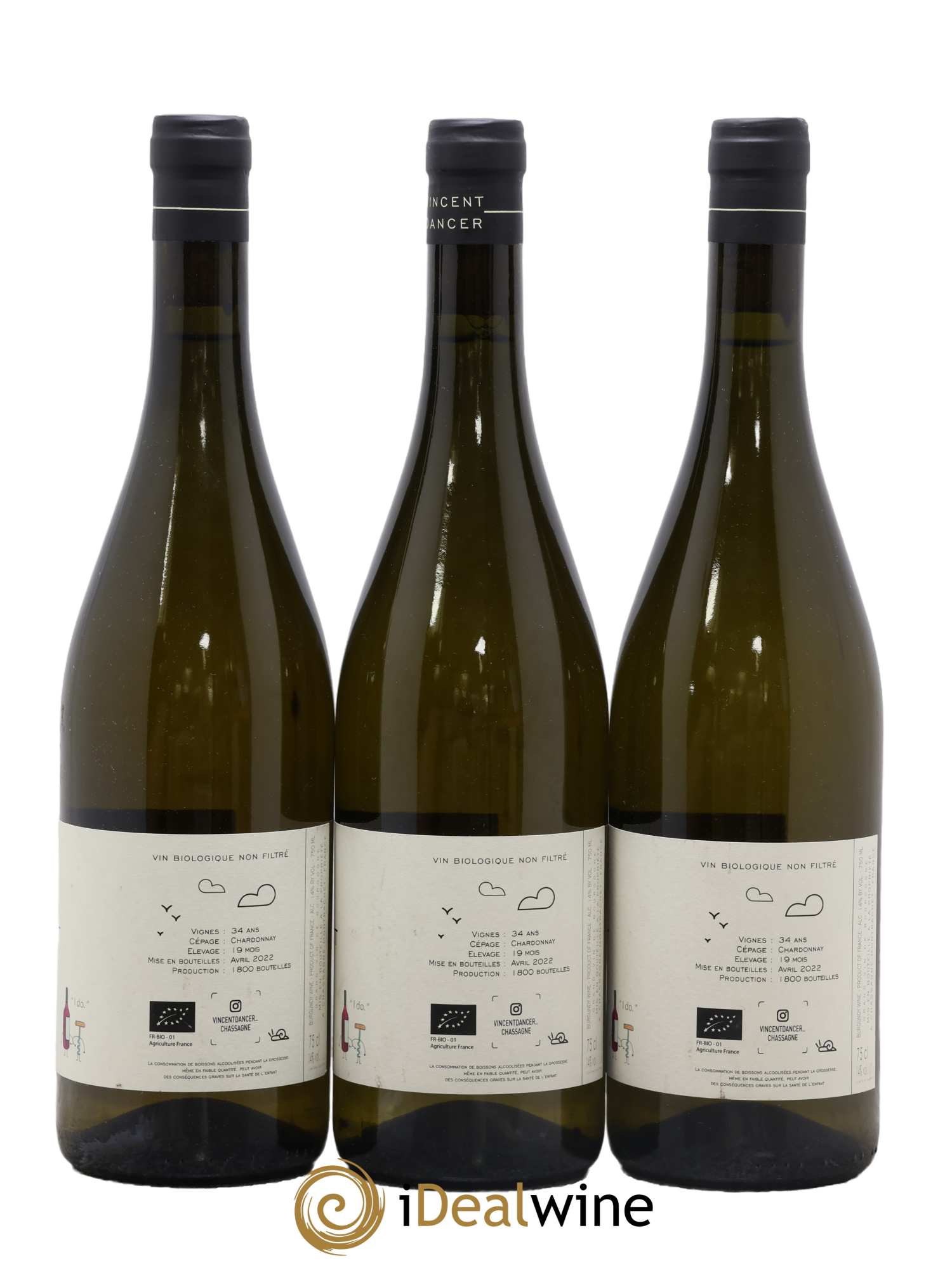 Meursault Les Corbins Vincent Dancer 2020 - Posten von 3 Flaschen - 1