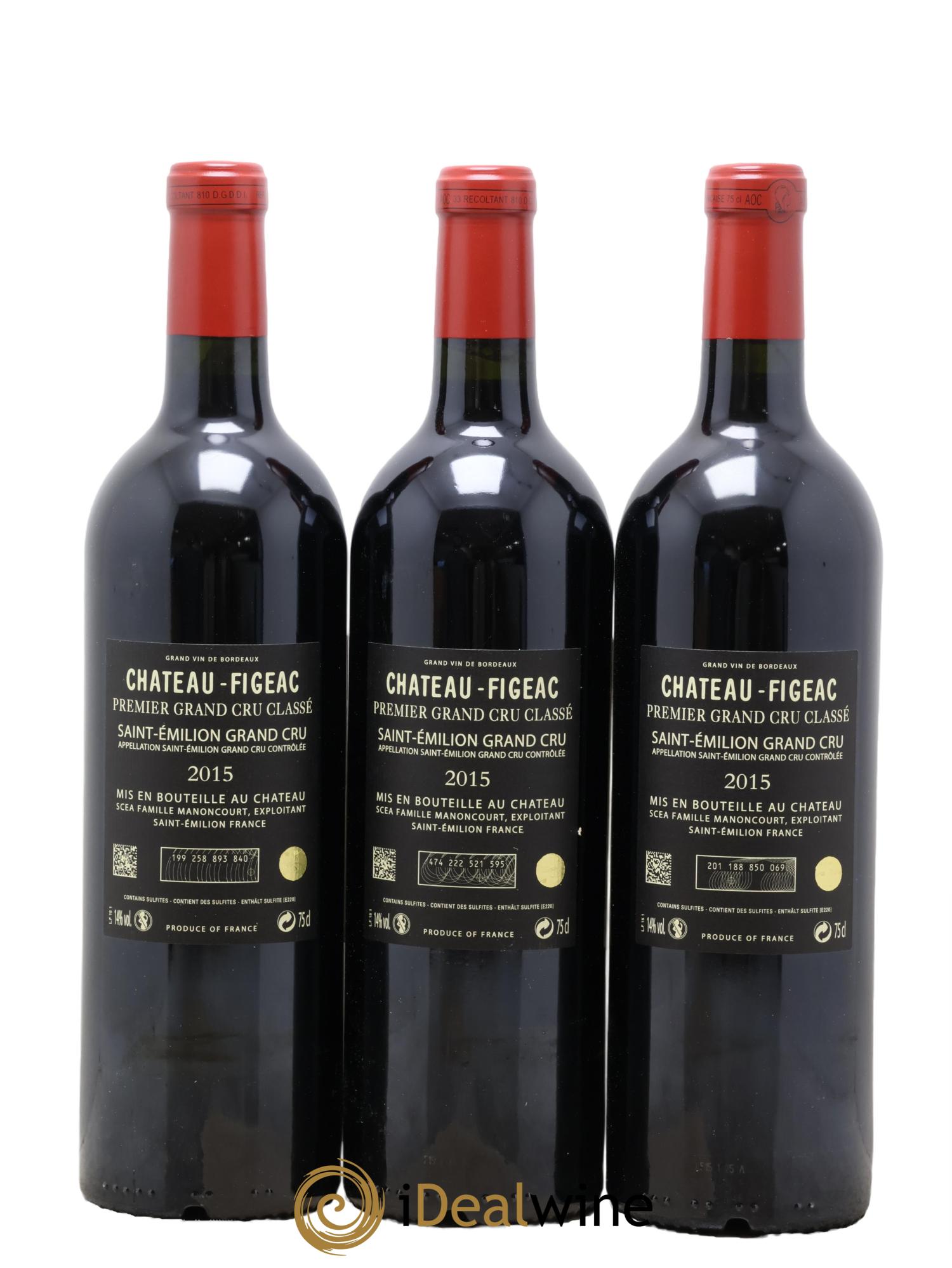 Château Figeac 1er Grand Cru Classé A  2015 - Lotto di 12 bottiglie - 8