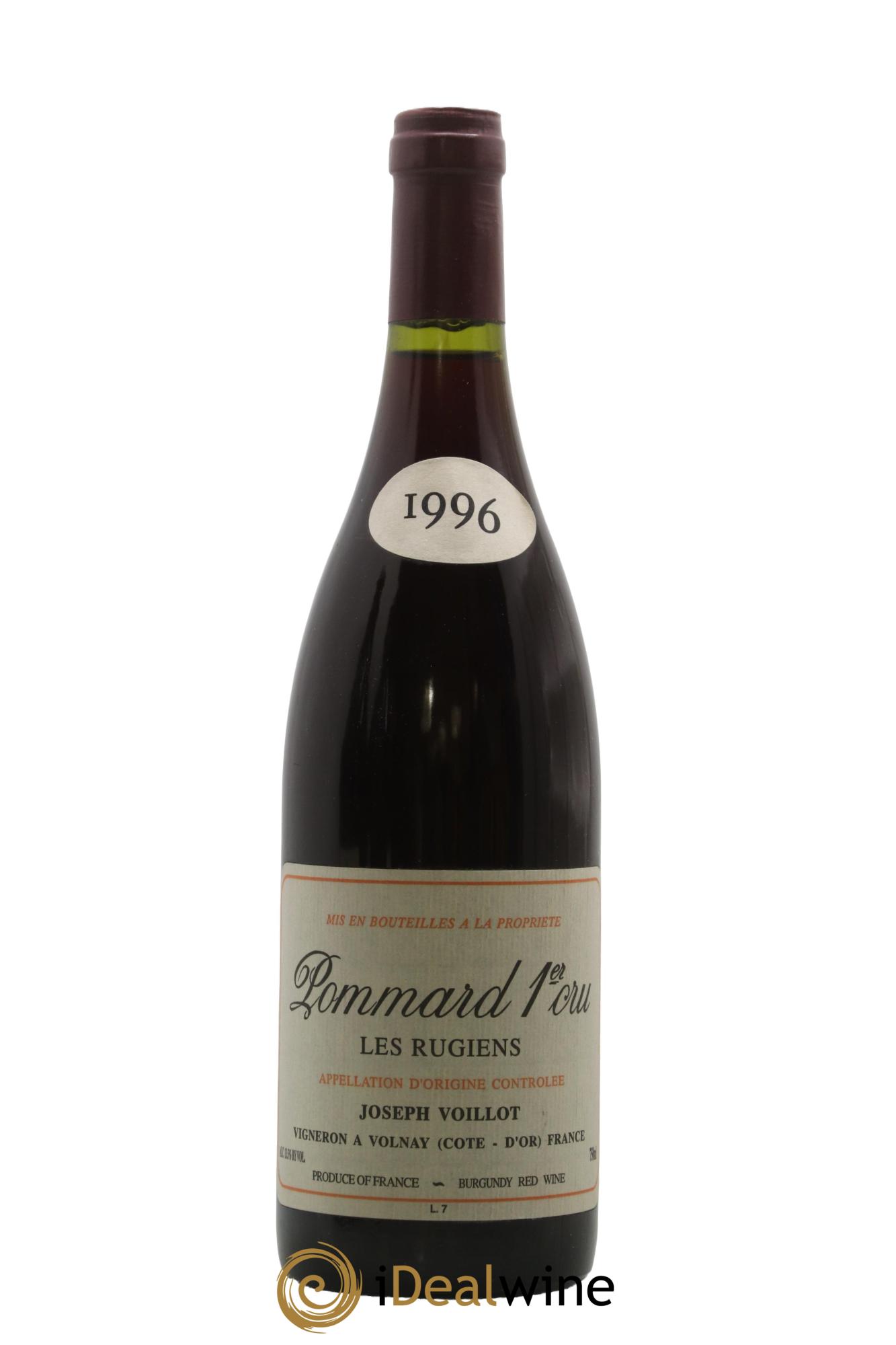 Pommard 1er Cru Les Rugiens Joseph Voillot (Domaine) 1996 - Lotto di 1 bottiglia - 0