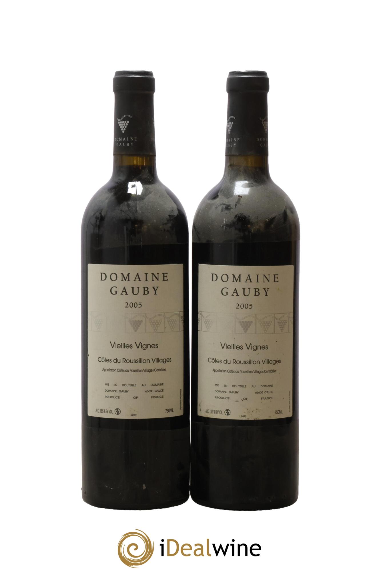 Côtes du Roussillon Villages Vieilles vignes Gauby (Domaine) 2005 - Posten von 2 Flaschen - 0