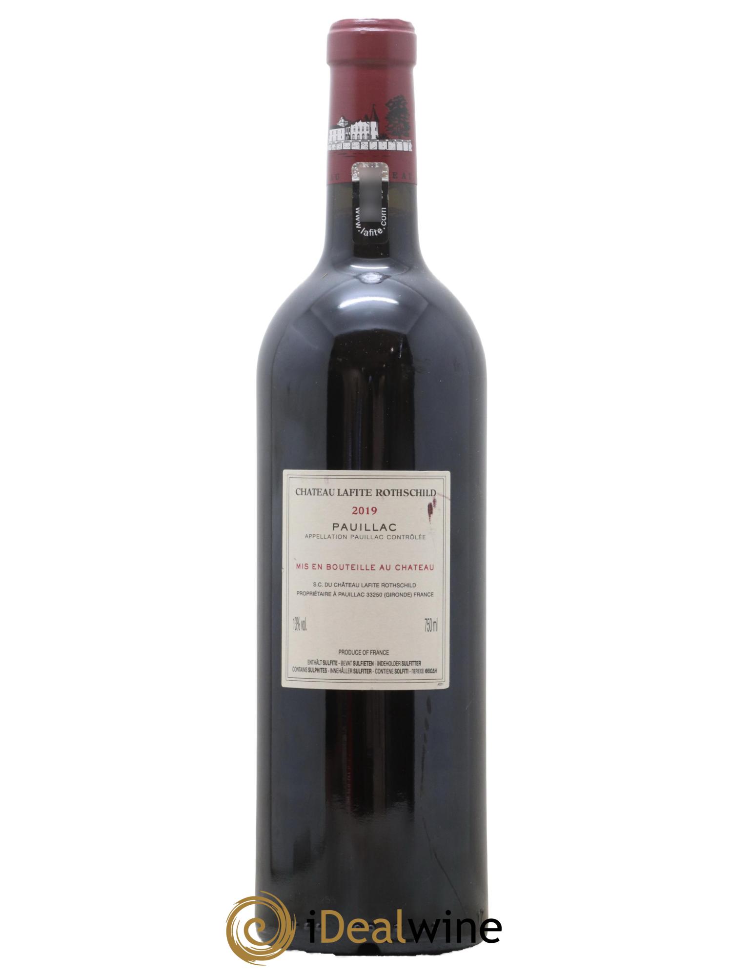 Château Lafite Rothschild 1er Grand Cru Classé 2019 - Lot de 1 bouteille - 1