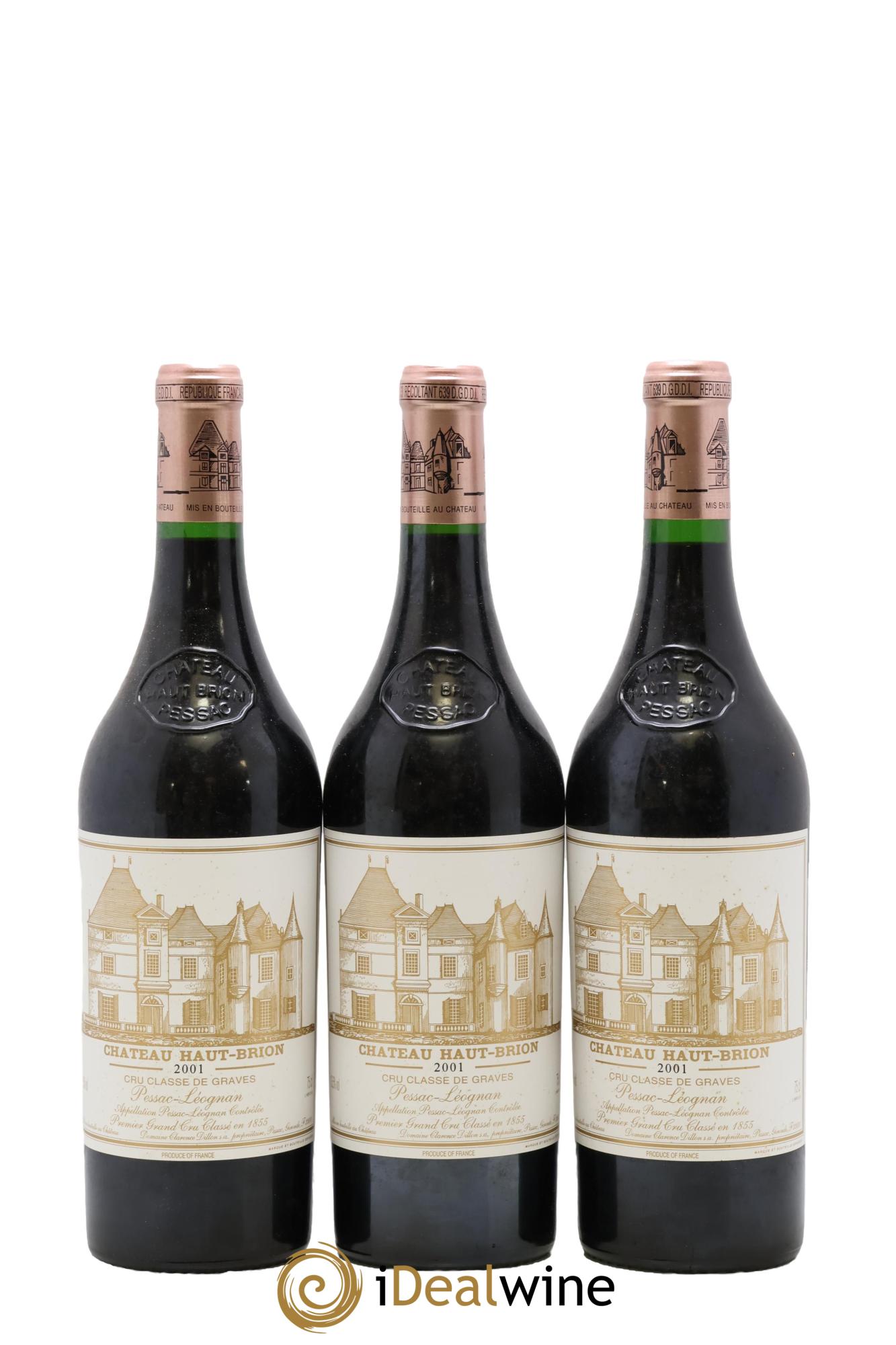 Château Haut Brion 1er Grand Cru Classé 2001 - Lot de 12 bouteilles - 4