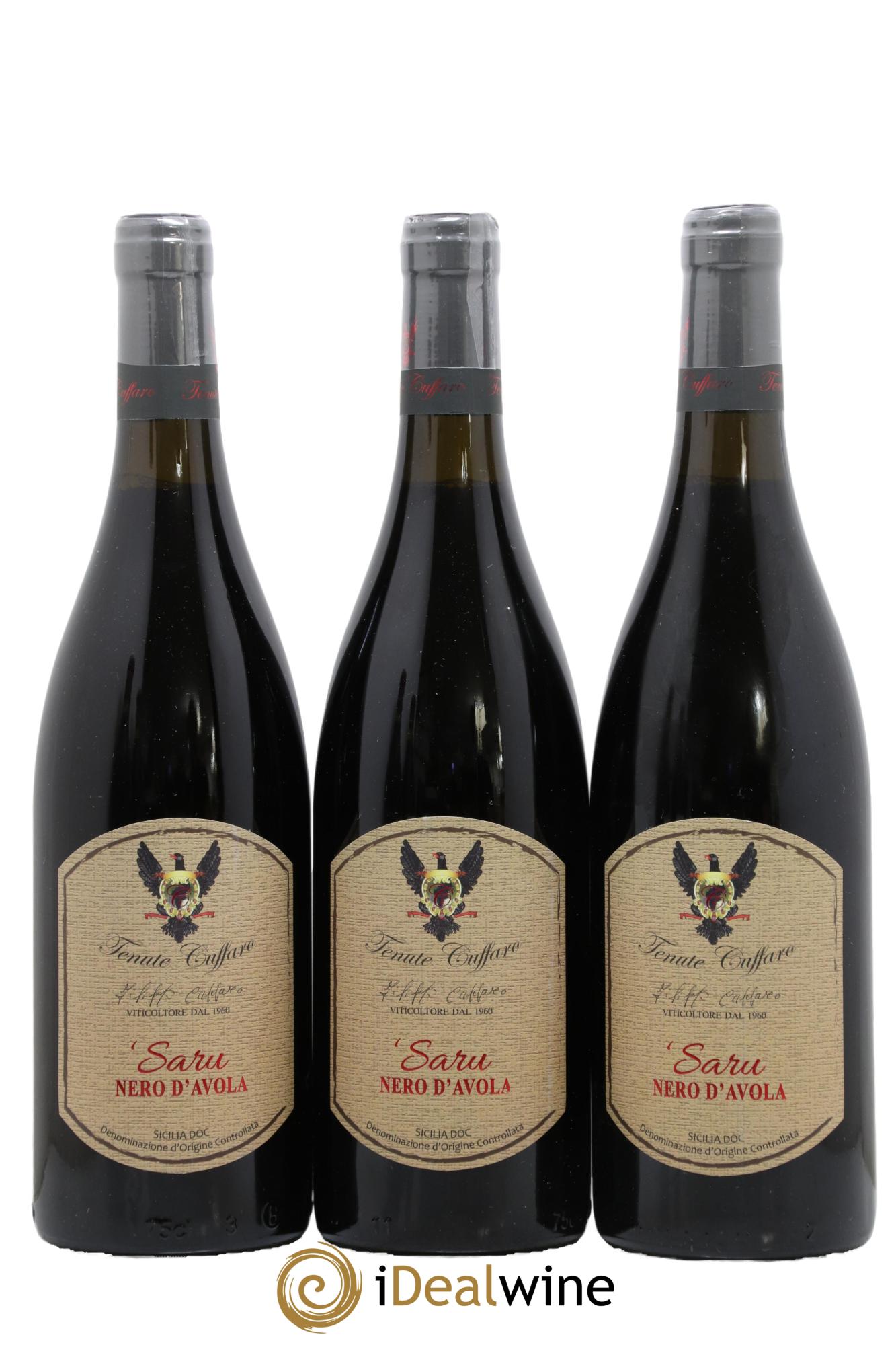 IGT Sicile Saru Nero D'Avola Tenute Cuffare 2019 - Lot de 3 bouteilles - 0