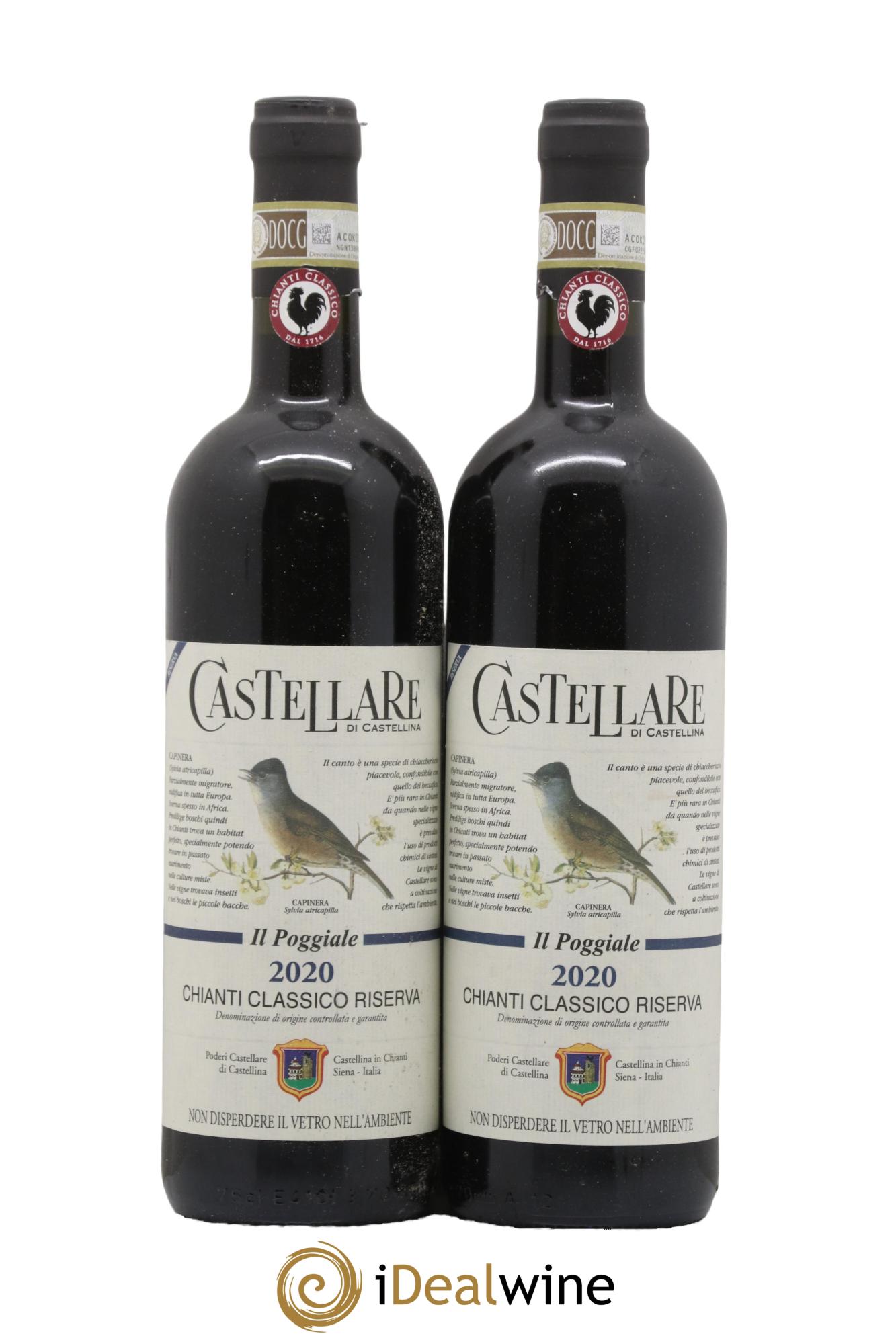 Chianti Classico DOCG Riserva Il Poggiale Castellare di Castellina 2020 - Lotto di 2 bottiglie - 0