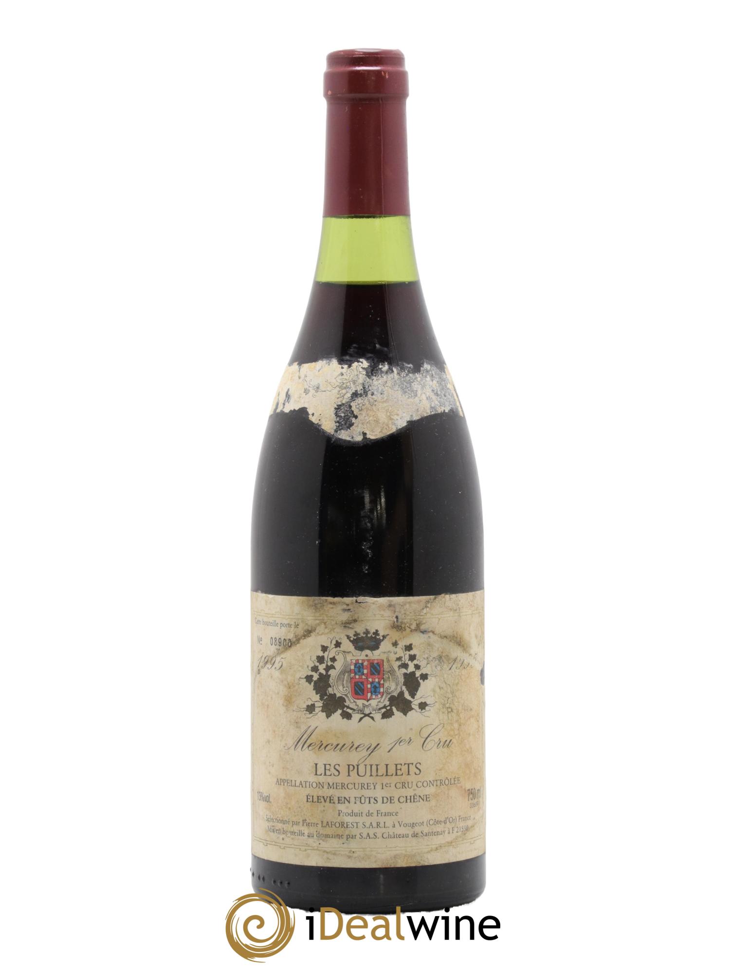 Mercurey 1er Cru Les Puillets Pierre Laforest 1995 - Lot de 1 bouteille - 0