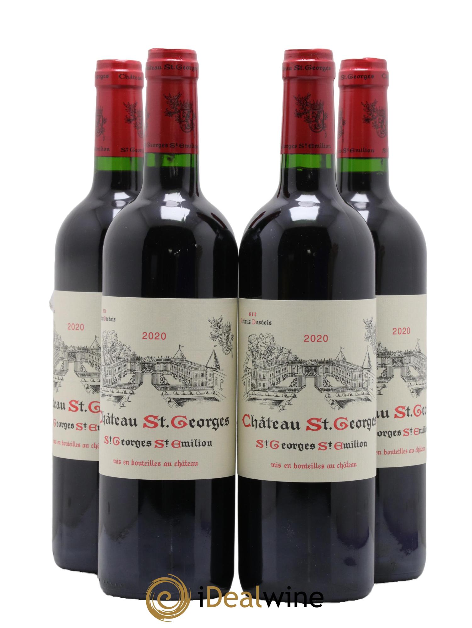 Saint-Georges-Saint-Émilion Château St Georges 2020 - Lot de 4 bouteilles - 0