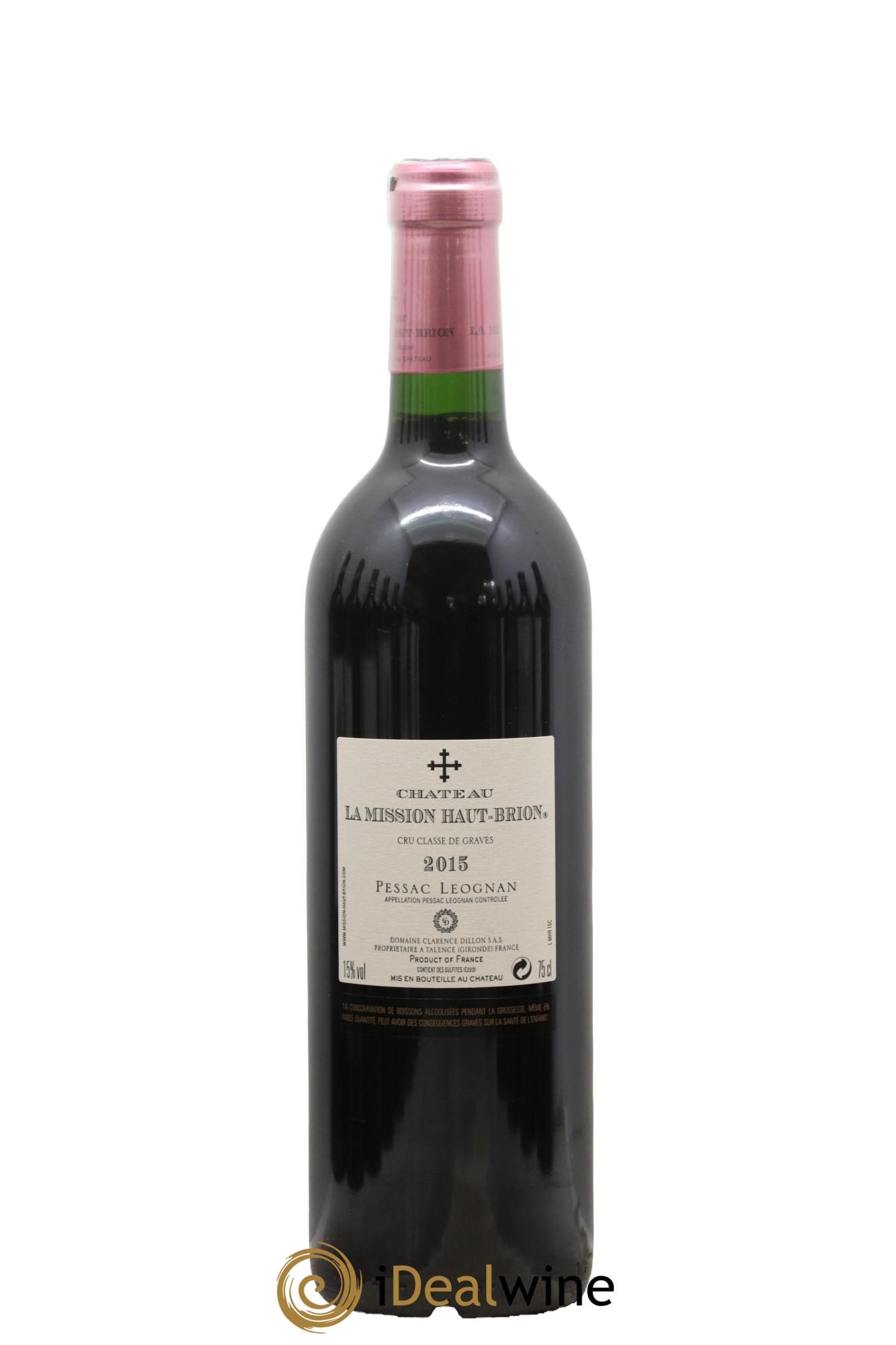 Château la Mission Haut-Brion Cru Classé de Graves 2015 - Lot of 1 bottle - 1