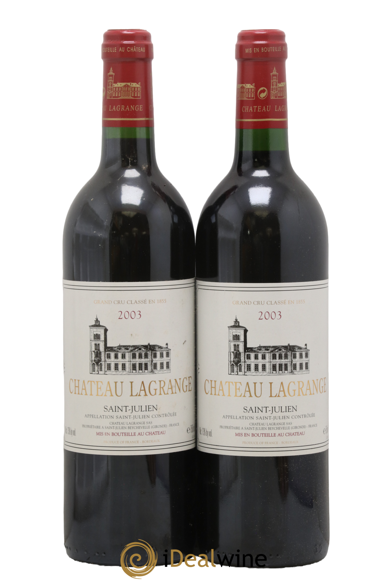 Château Lagrange 3ème Grand Cru Classé 2003 - Lot of 2 bottles - 0