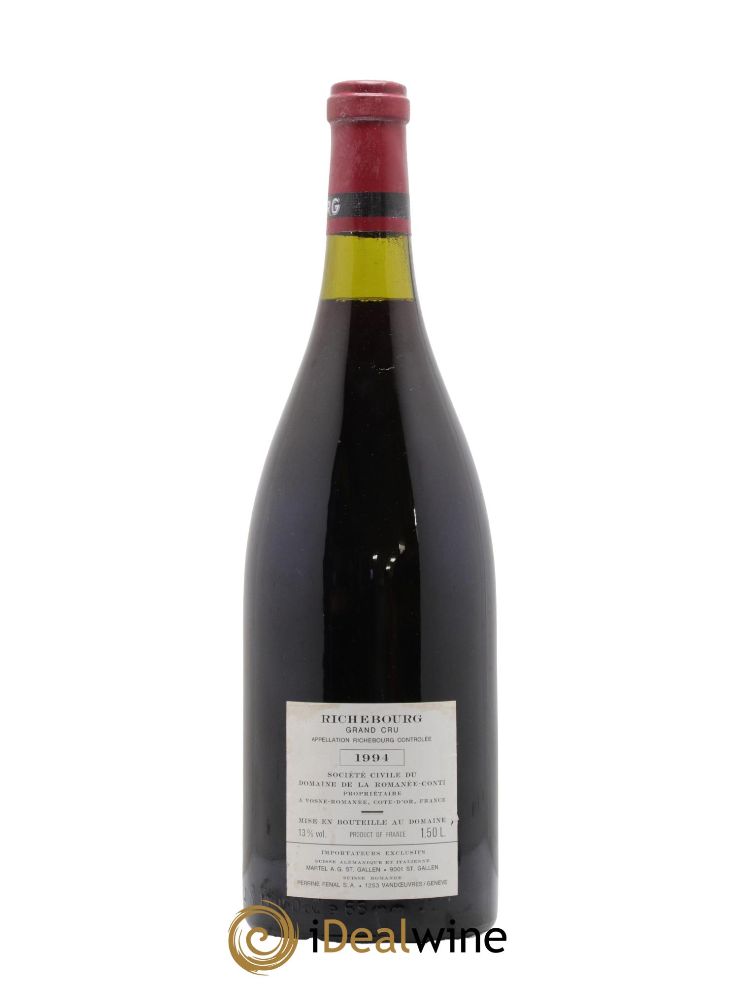 Richebourg Grand Cru Domaine de la Romanée-Conti 1994 - Lot de 1 magnum - 2