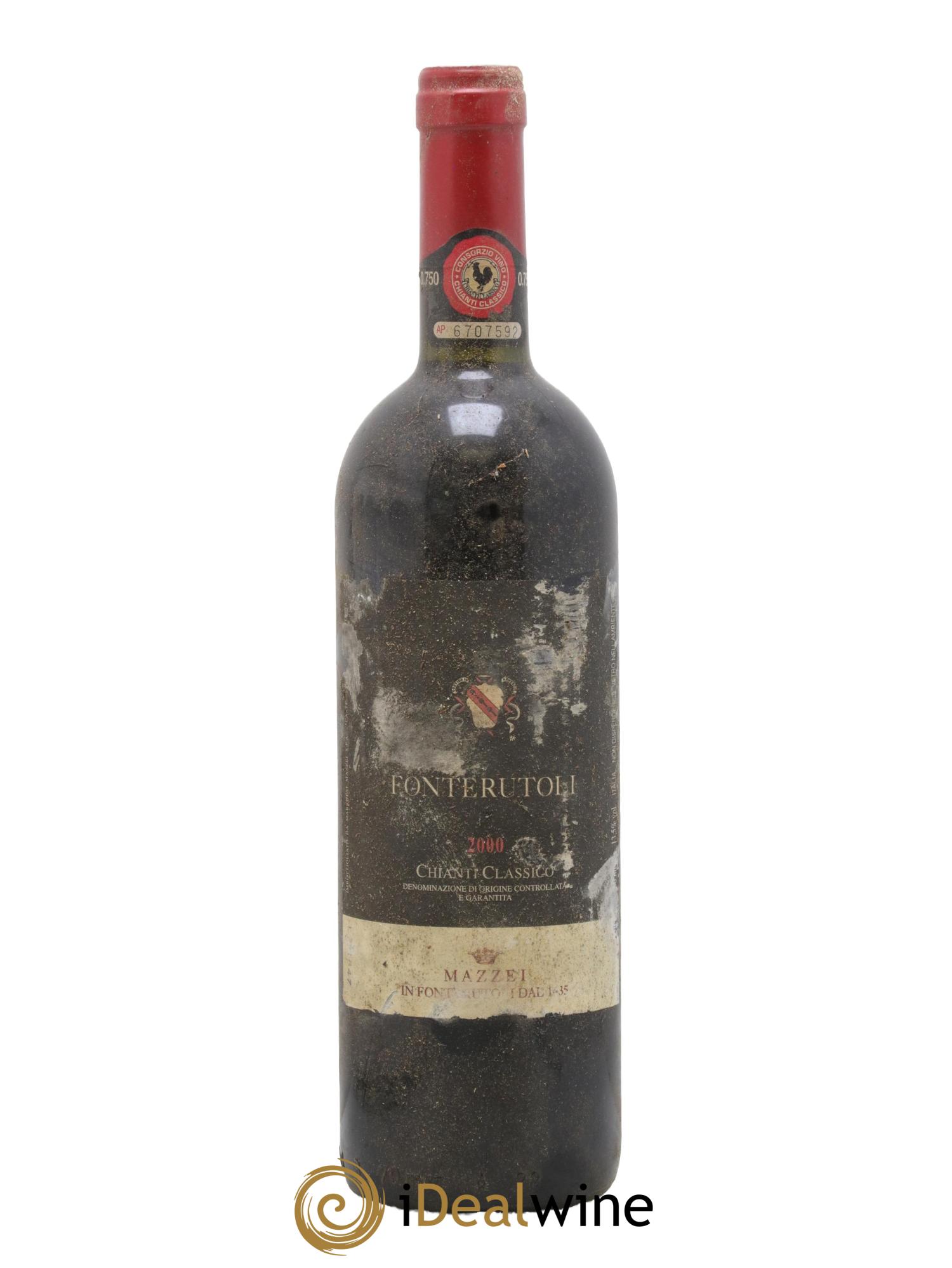 Chianti Classico DOCG Fonterutoli Mazzei 2000 - Posten von 1 Flasche - 0