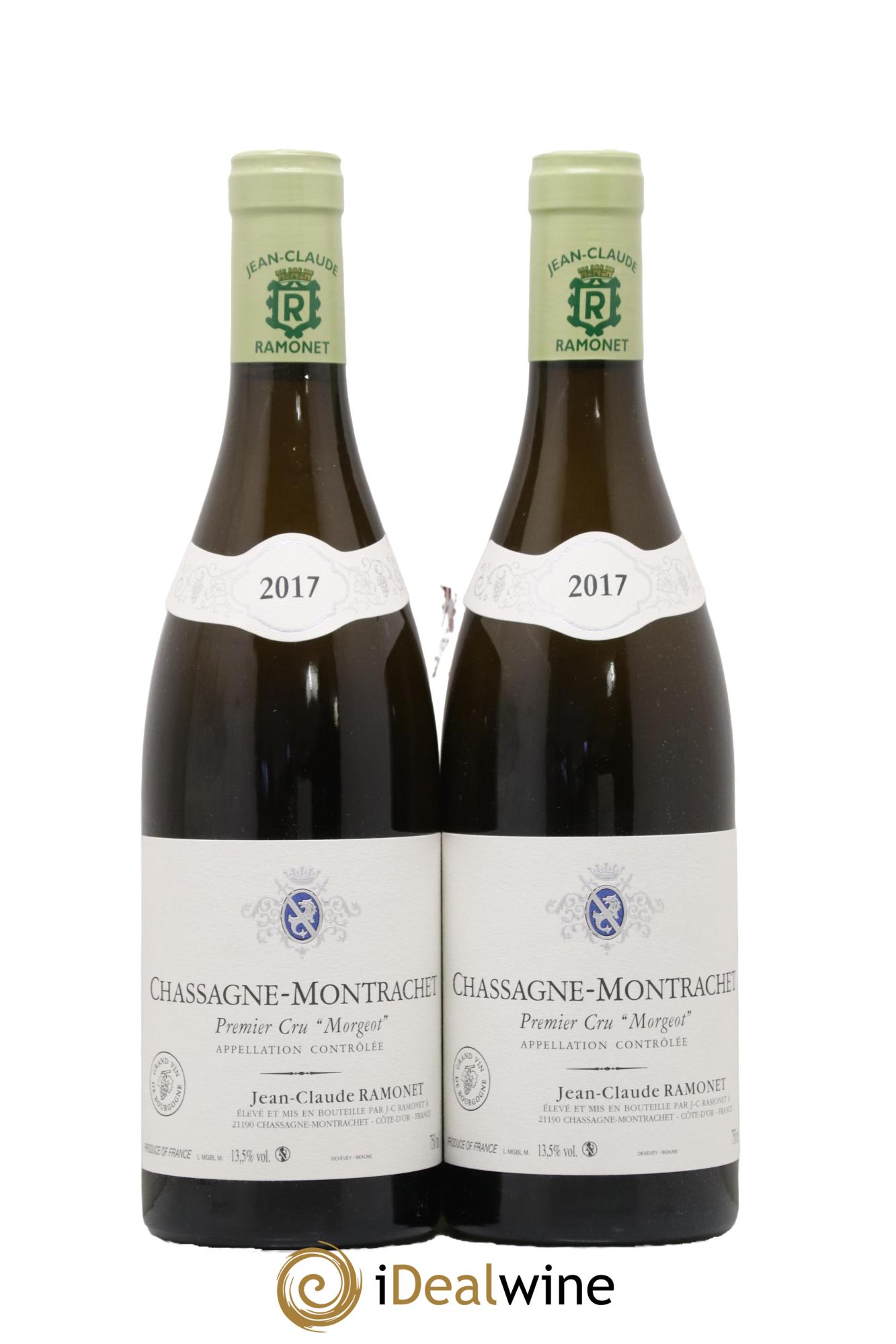 Chassagne-Montrachet 1er Cru Morgeot Ramonet (Domaine) 2017 - Lot de 2 bouteilles - 0