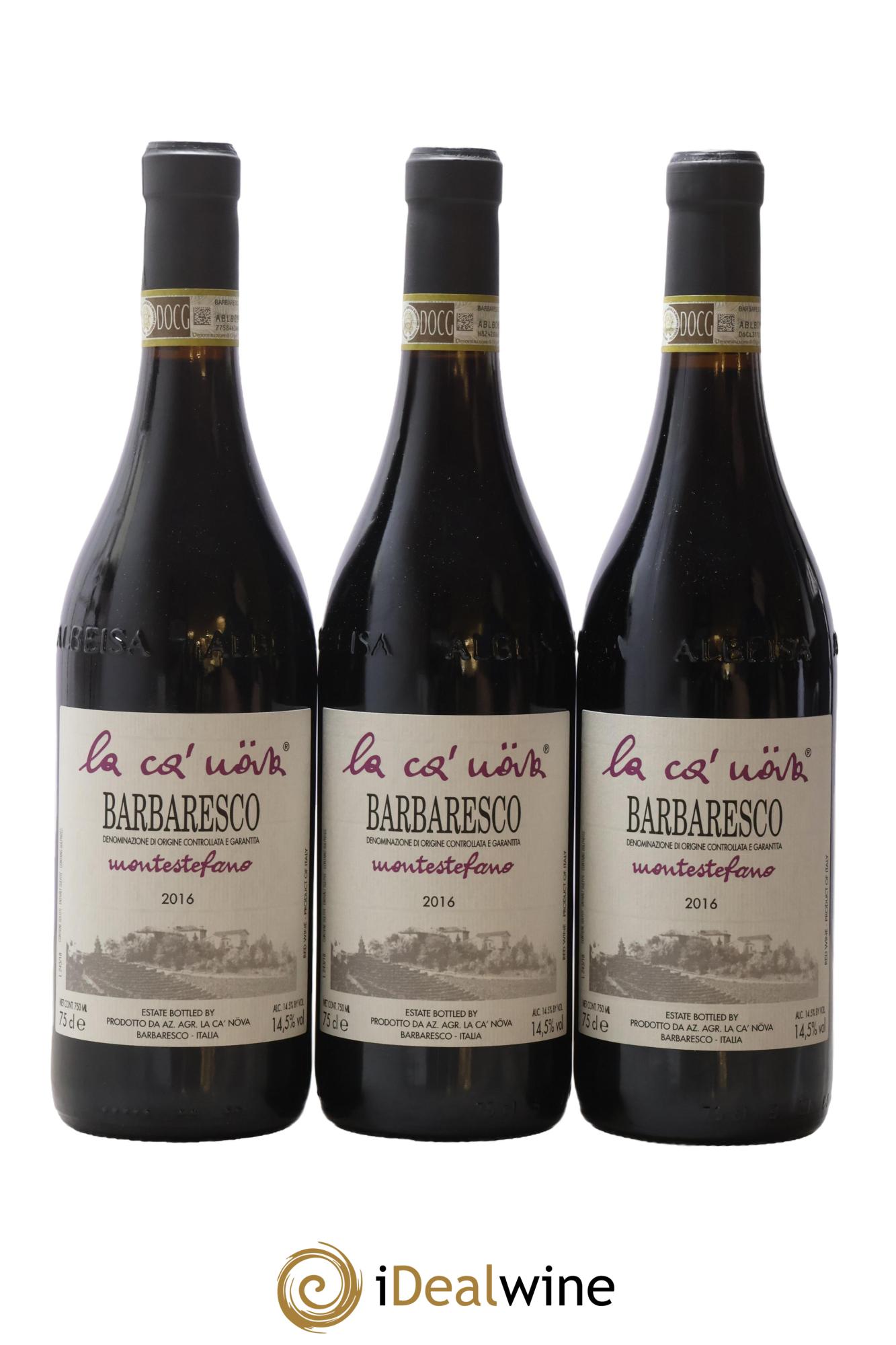 Barbaresco DOCG Montestefano La Ca' Nova 2016 - Lot of 3 bottles - 0