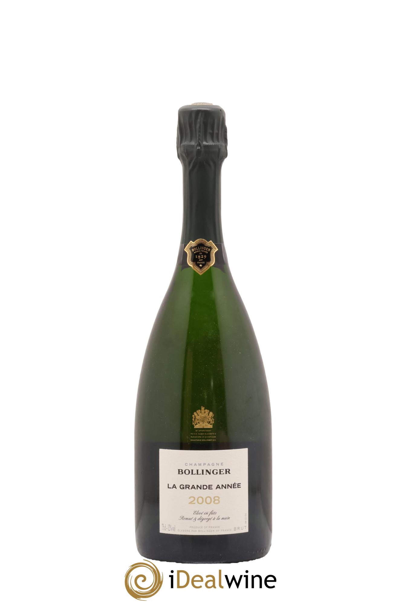 La Grande Année Brut Bollinger 2008 - Lote de 1 botella - 1