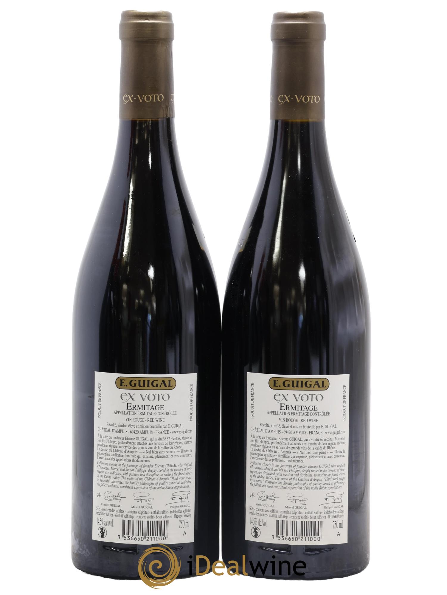 Ermitage Ex Voto Guigal 2017 - Posten von 2 Flaschen - 1