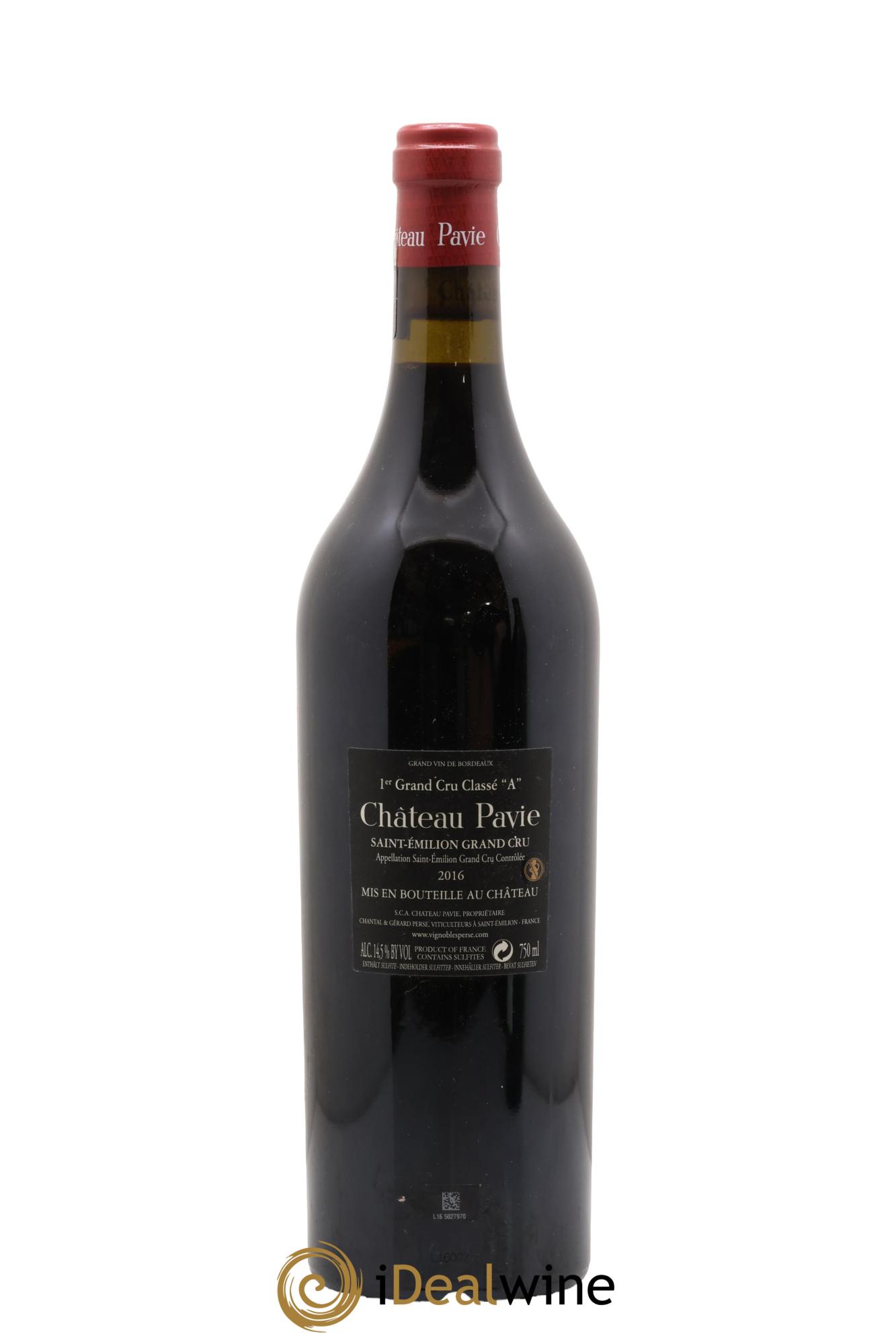 Château Pavie 1er Grand Cru Classé A 2016 - Posten von 1 Flasche - 1