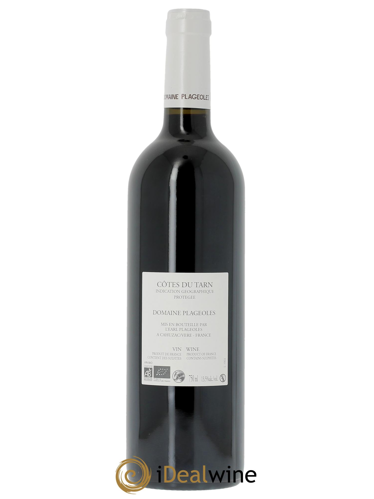 Côtes du Tarn Syrah Plageoles  2022 - Lot of 1 bottle - 1