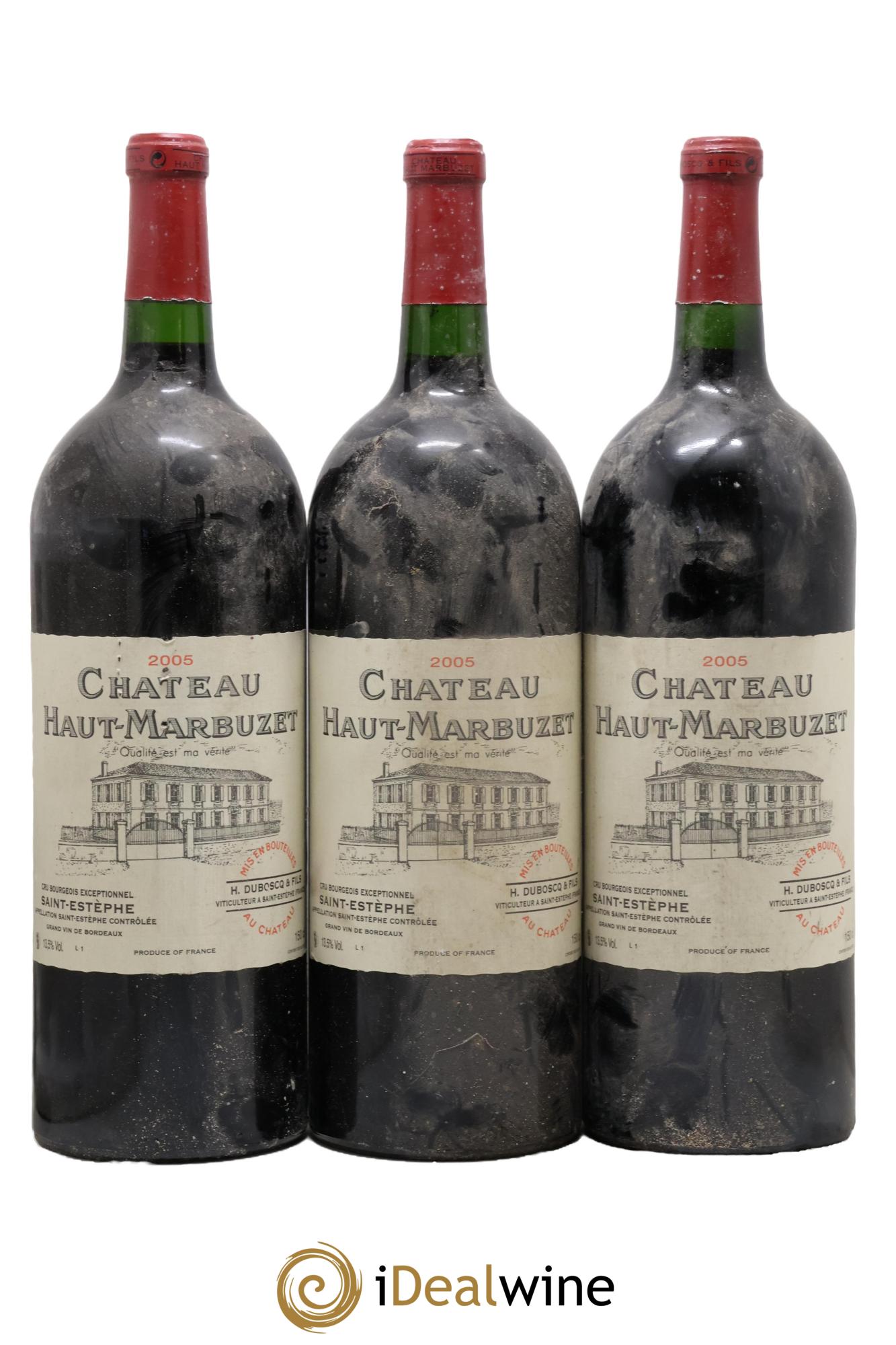 Château Haut Marbuzet 2005 - Lot de 3 magnums - 0
