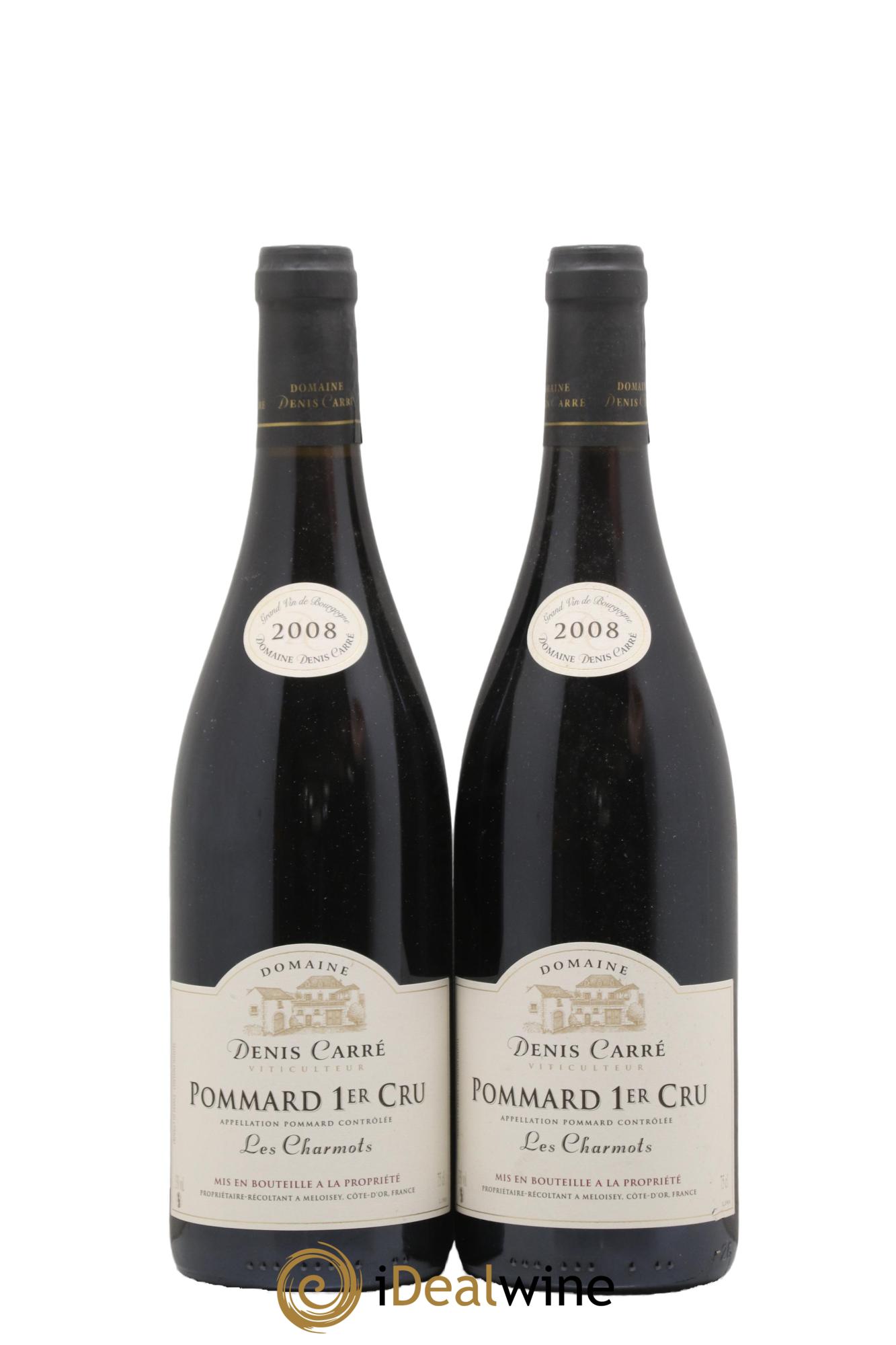 Pommard 1er Cru Les Charmots Denis Carré 2008 - Posten von 2 Flaschen - 0