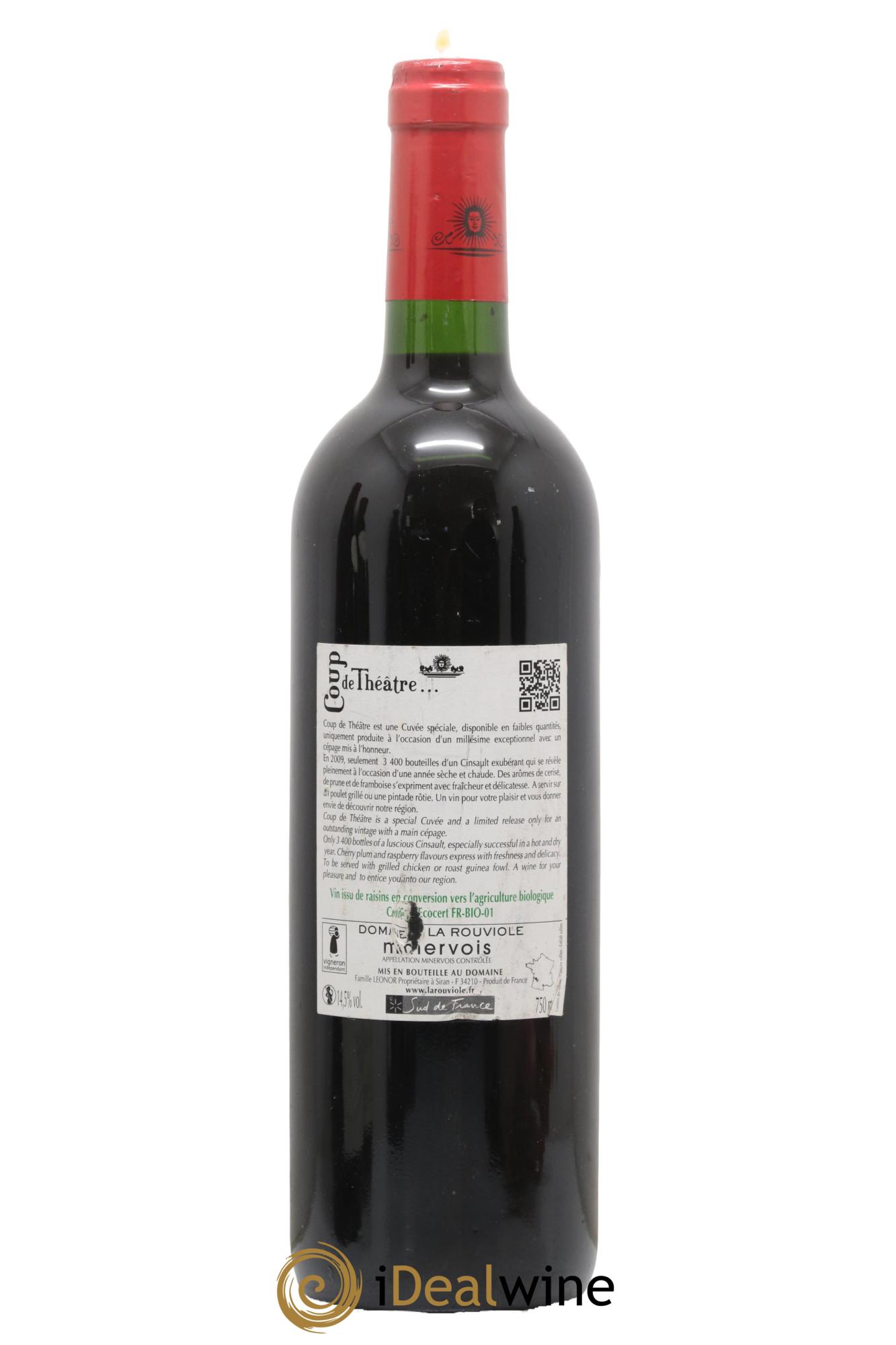 Minervois Coup De Théatre Domaine La Rouviole 2009 - Lotto di 1 bottiglia - 1