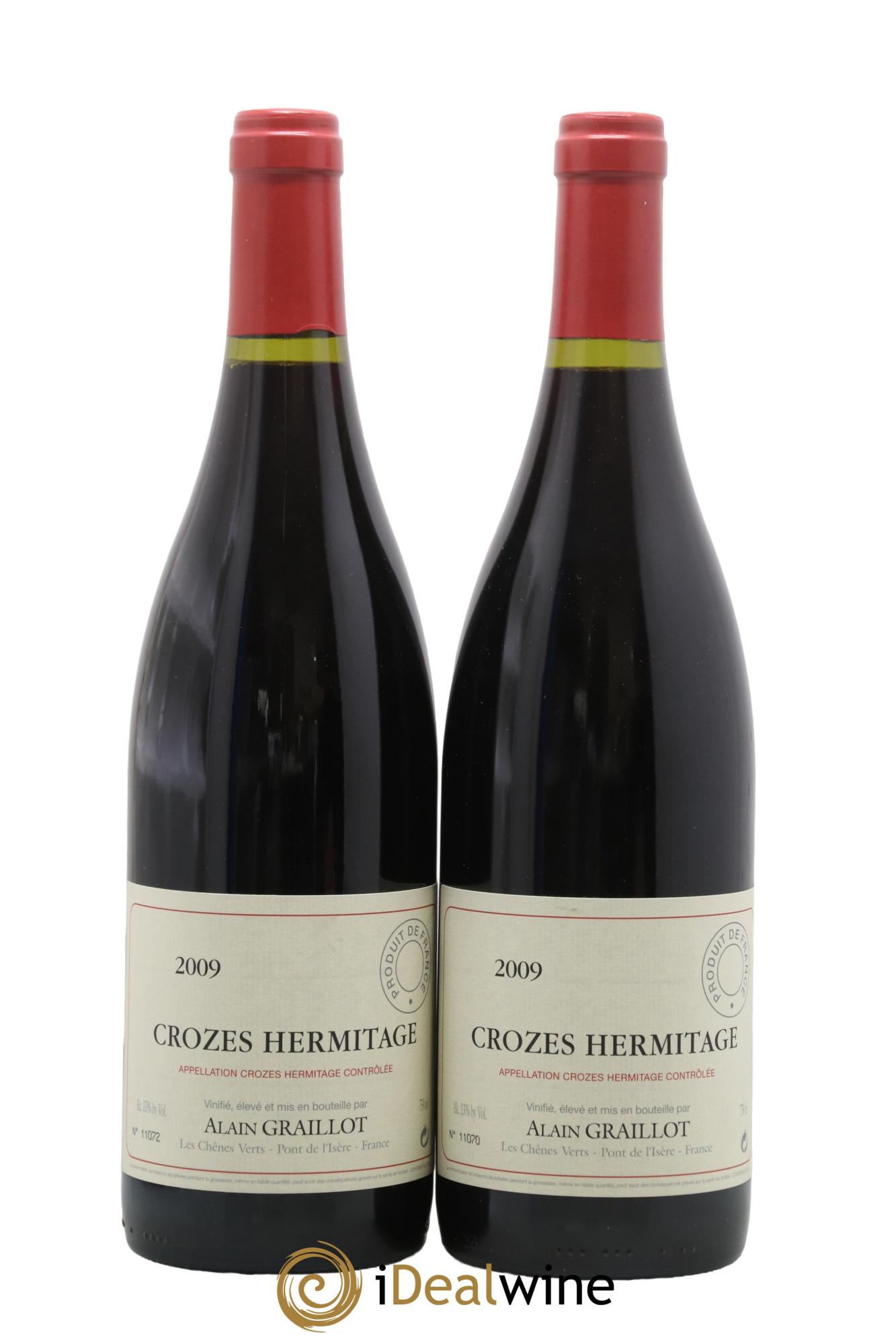 Crozes-Hermitage Domaine Graillot 2009 - Lotto di 2 bottiglie - 0