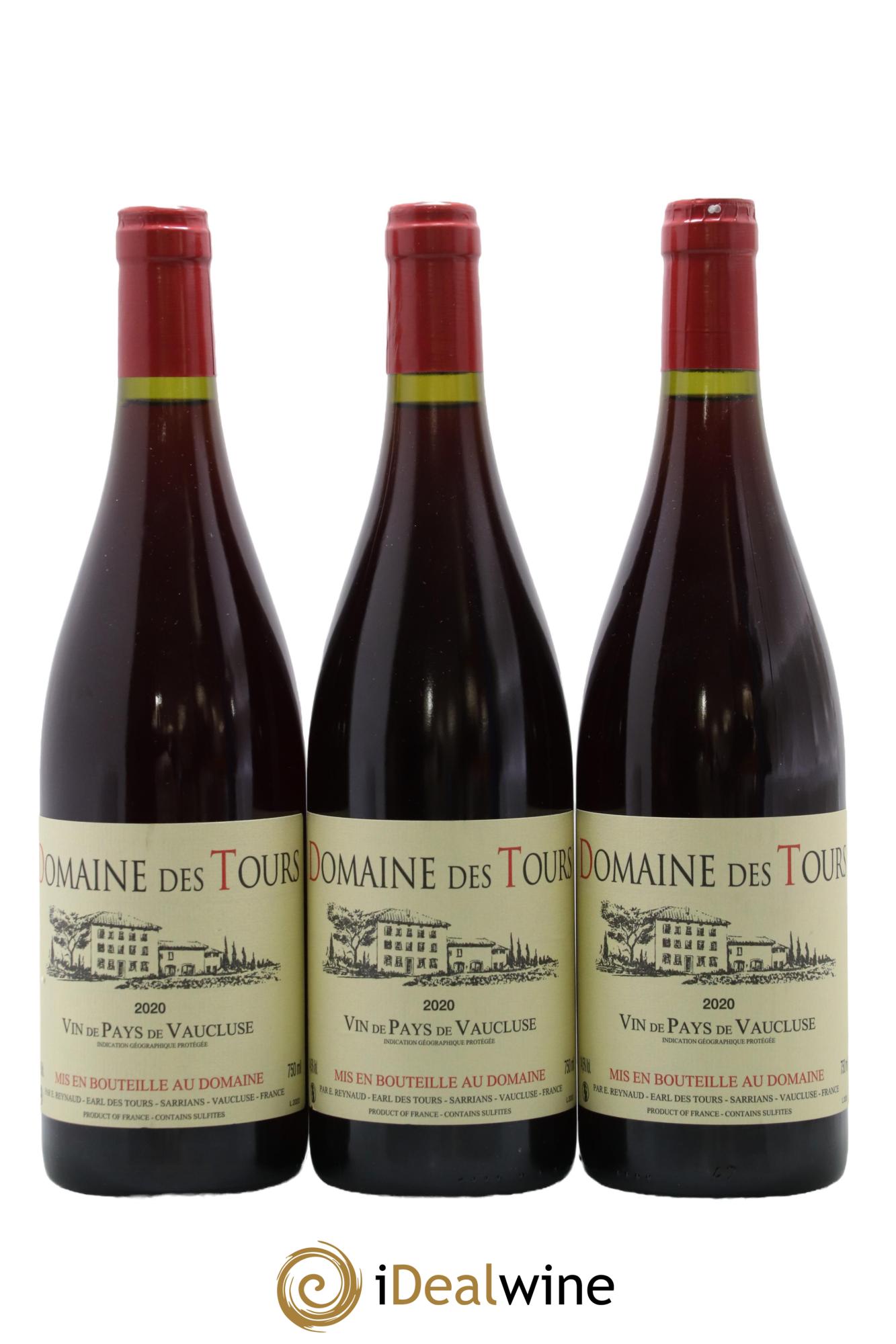 Vaucluse (Vin de Pays de Vaucluse) Domaine des Tours Emmanuel Reynaud 2020 - Posten von 3 Flaschen - 0
