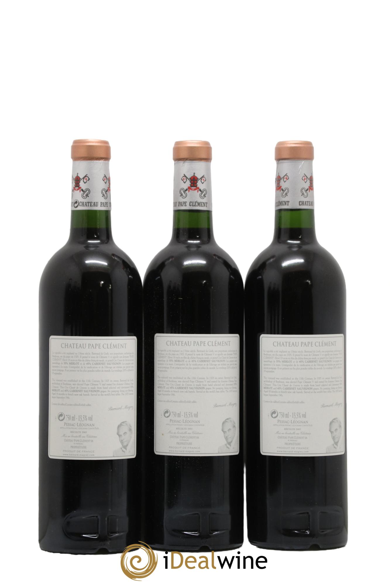Château Pape Clément Cru Classé de Graves 2005 - Lot de 6 bouteilles - 2