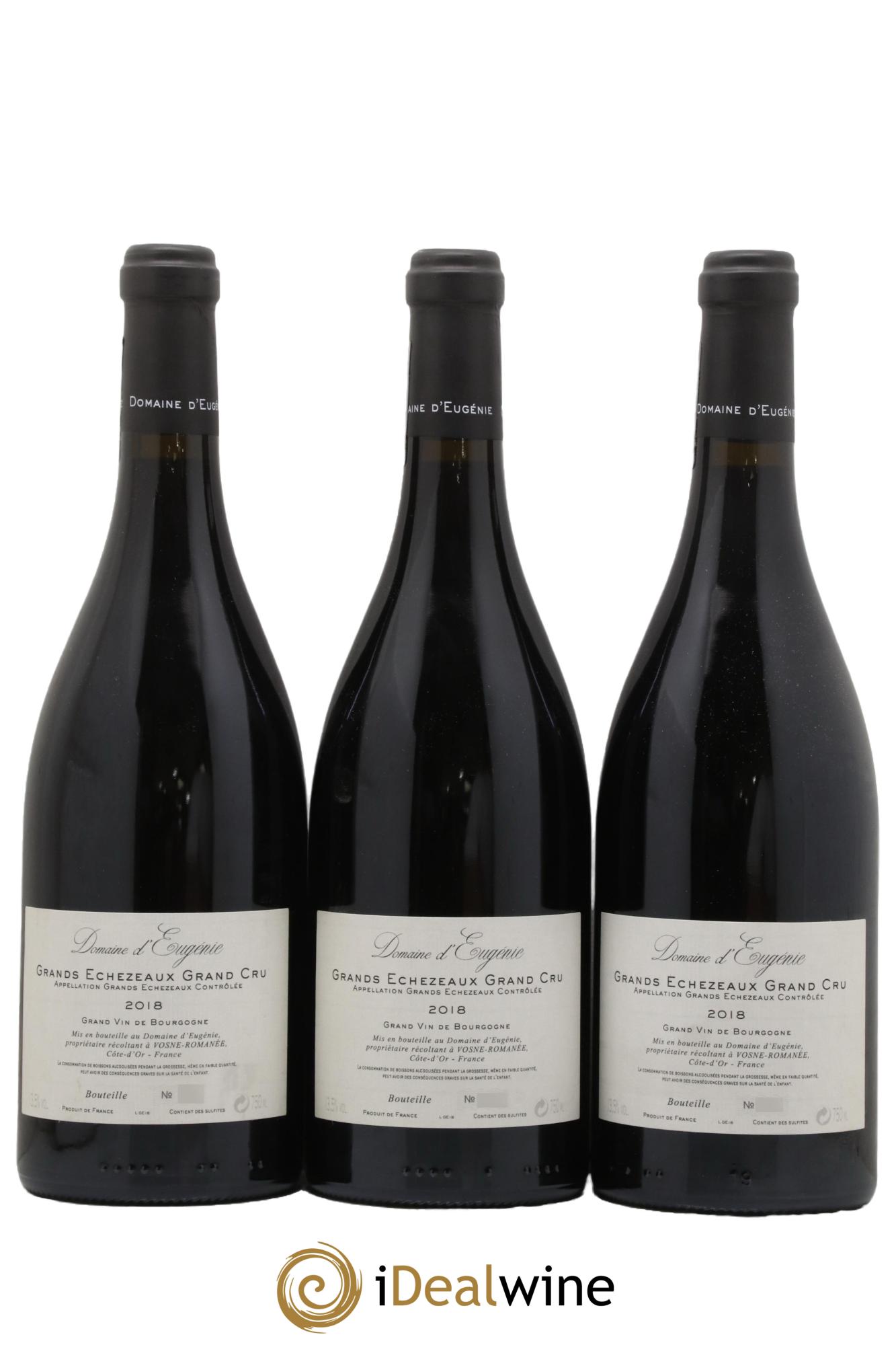 Grands-Echezeaux Grand Cru Domaine René Engel - Domaine Eugénie 2018 - Lot of 3 bottles - 1