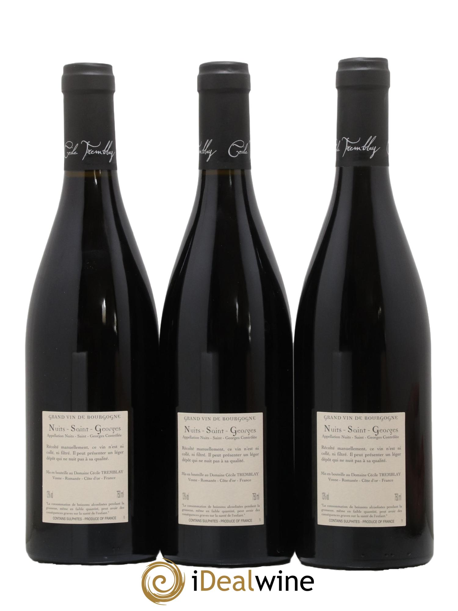 Nuits-Saint-Georges Albuca Cécile Tremblay  2021 - Lot of 3 bottles - 1