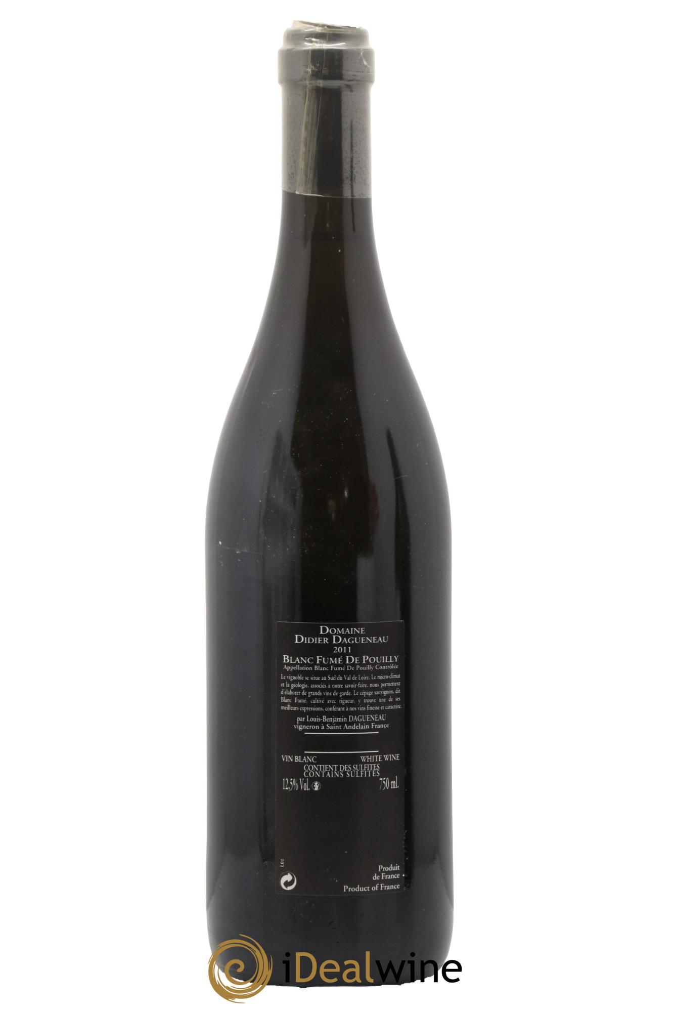 Vin de France (anciennement Pouilly-Fumé) Silex Dagueneau (Domaine Didier - Louis-Benjamin) 2011 - Lot de 1 bouteille - 1