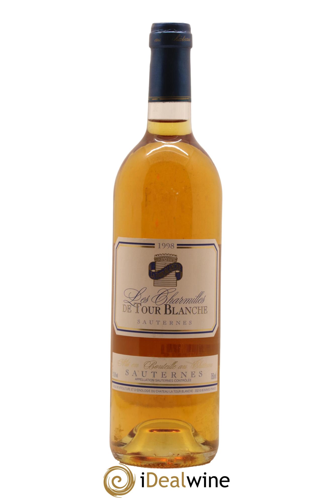 Sauternes Les Charmilles de Tour Blanche Chateau La Tour Blanche 1998 - Lotto di 1 bottiglia - 0