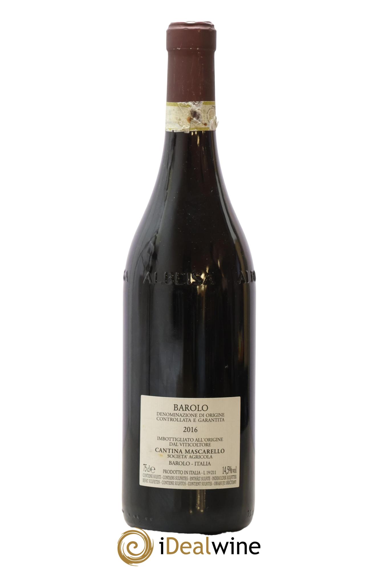 Barolo DOCG Bartolo Mascarello 2016 - Lot de 1 bouteille - 1