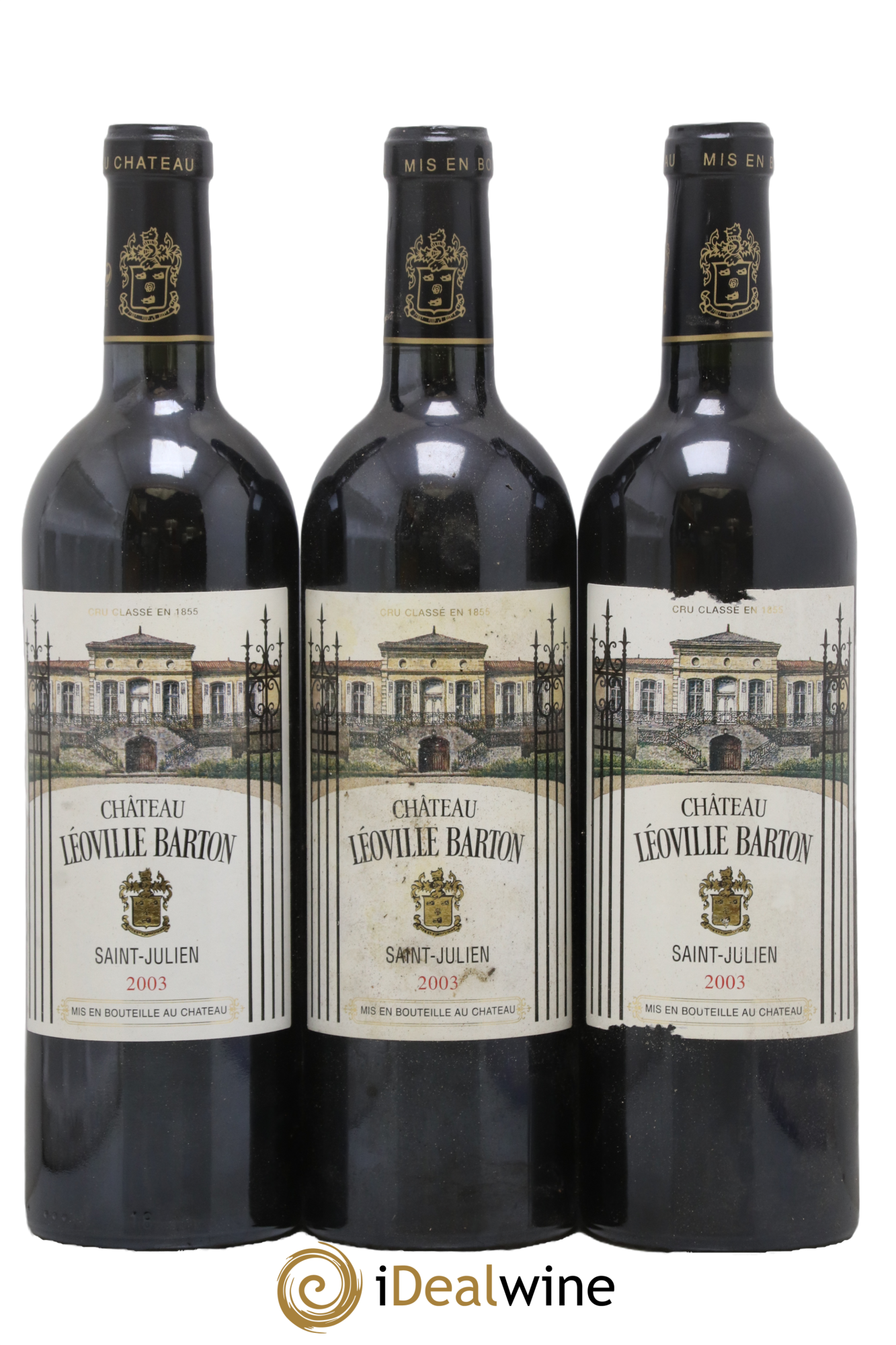 Château Léoville Barton 2ème Grand Cru Classé 2003 - Lot de 3 bouteilles - 0
