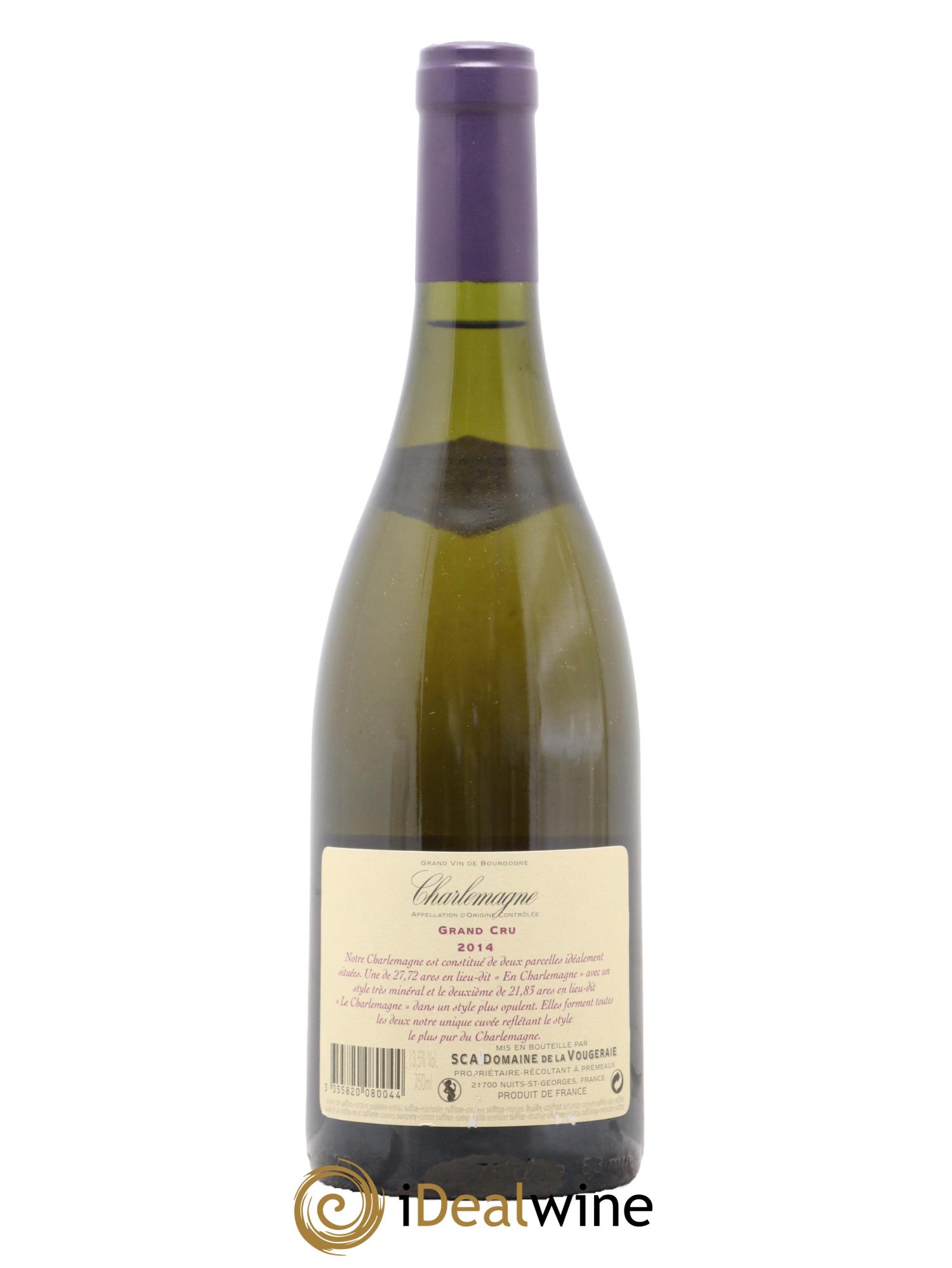 Charlemagne La Vougeraie 2014 - Lot de 1 bouteille - 1