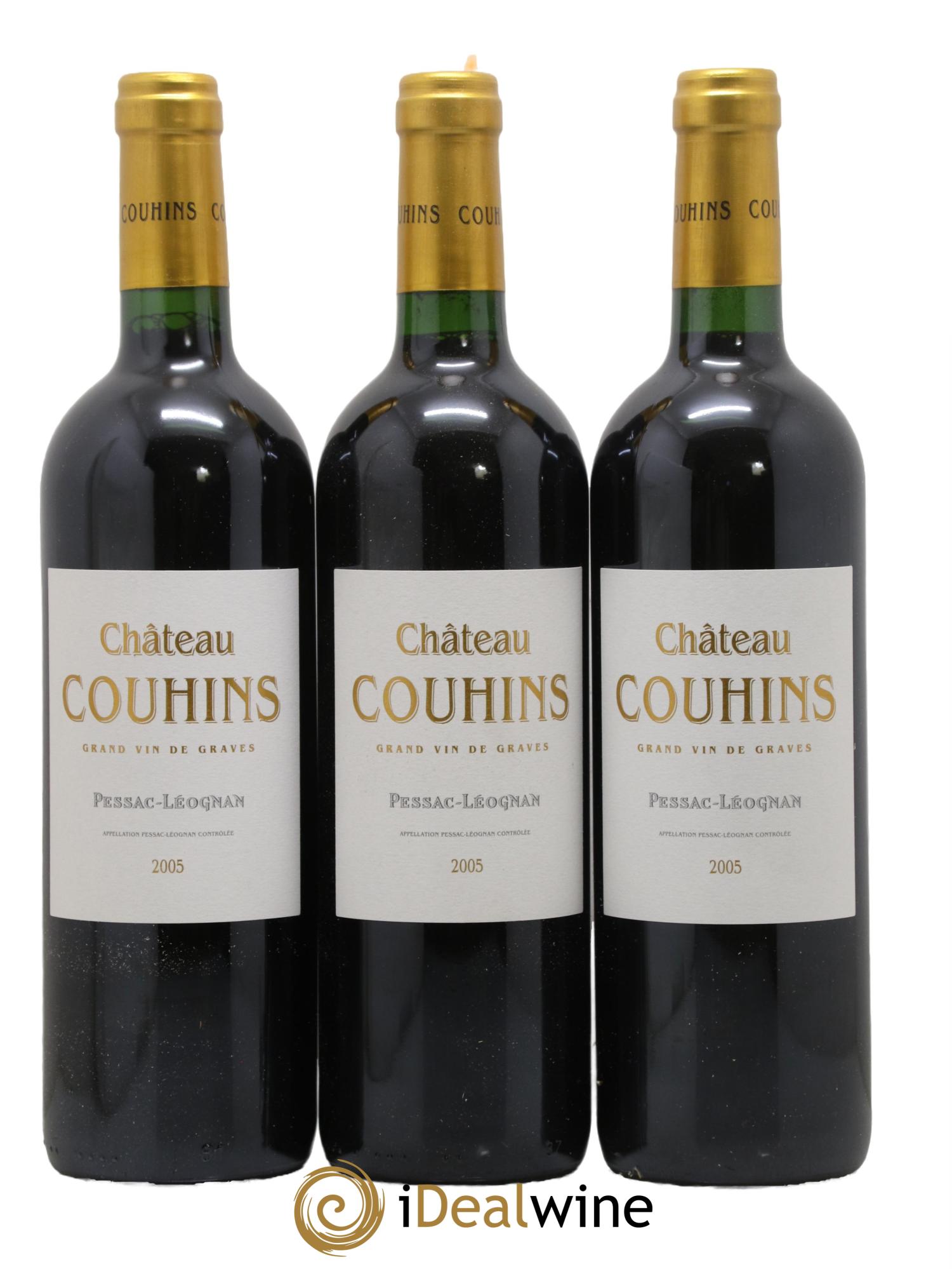 Château Couhins 2005 - Lot de 3 bouteilles - 0