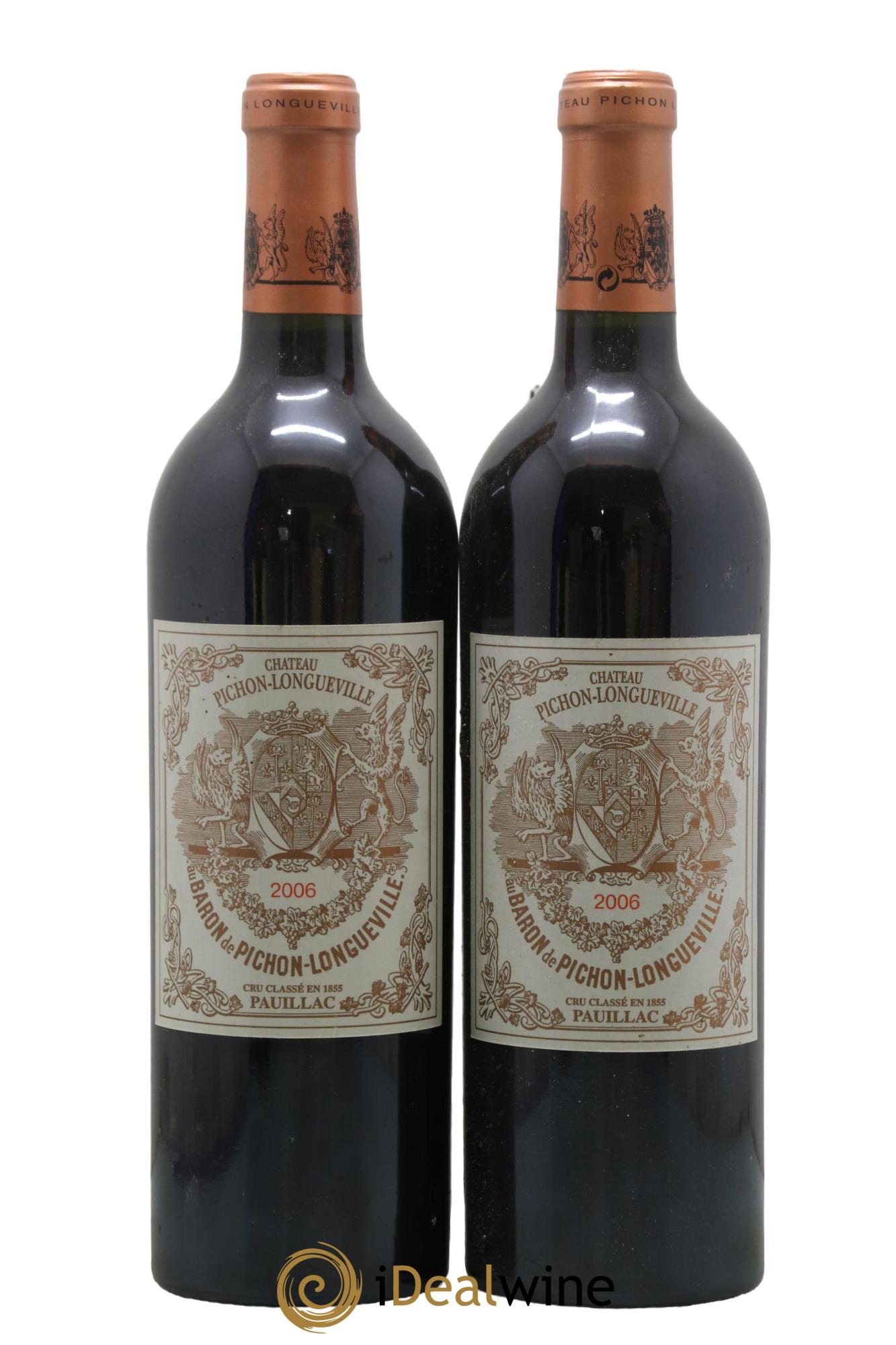 Pichon Longueville Baron 2ème Grand Cru Classé 2006 - Lot de 2 bouteilles - 0