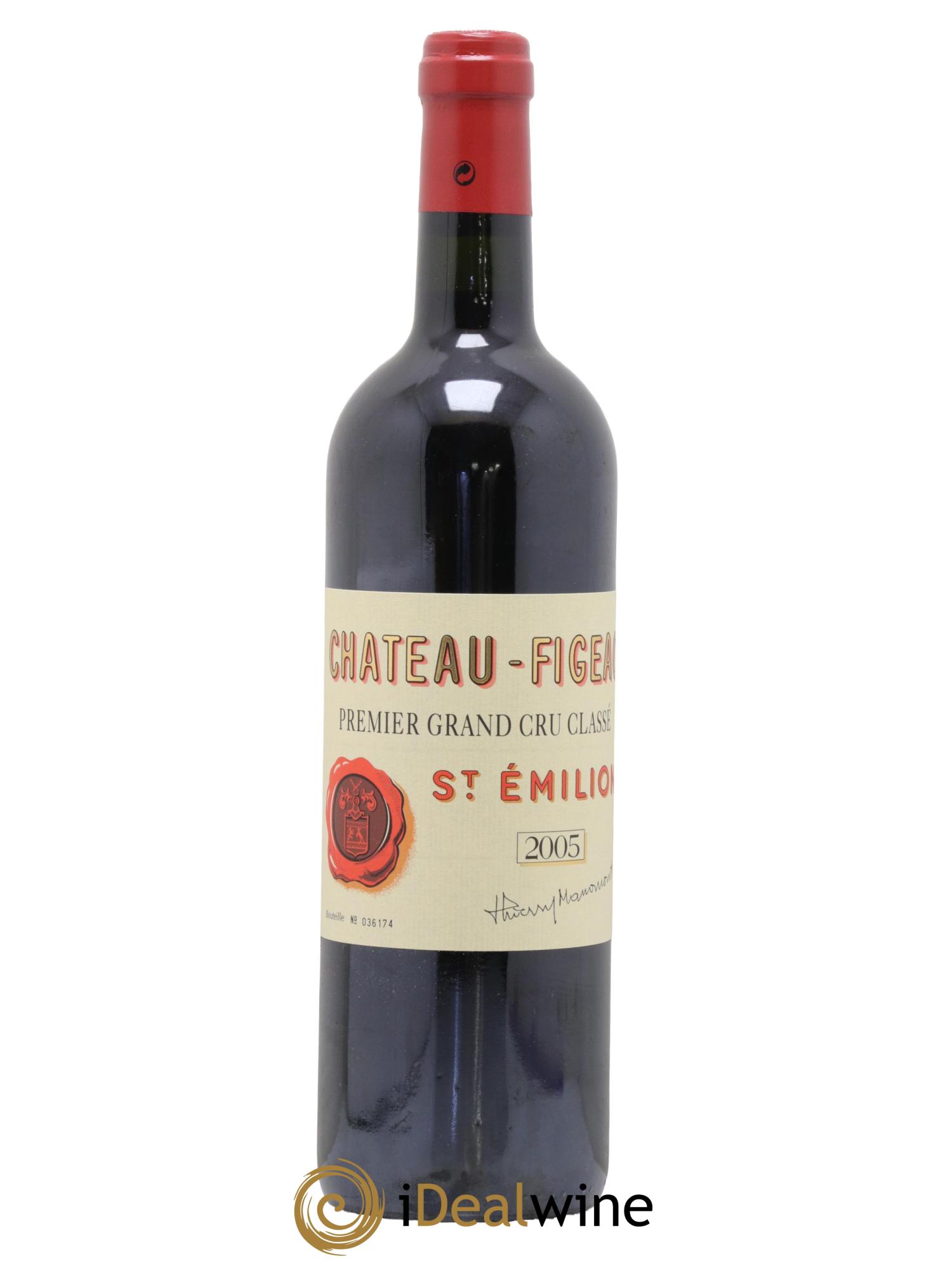 Château Figeac 1er Grand Cru Classé A 2005 - Lot de 1 bouteille - 0
