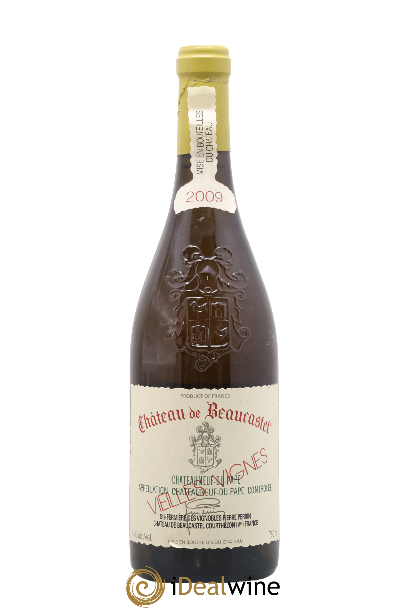 Châteauneuf-du-Pape Château de Beaucastel Vieilles vignes Roussanne Famille Perrin 2009 - Lote de 1 botella - 0