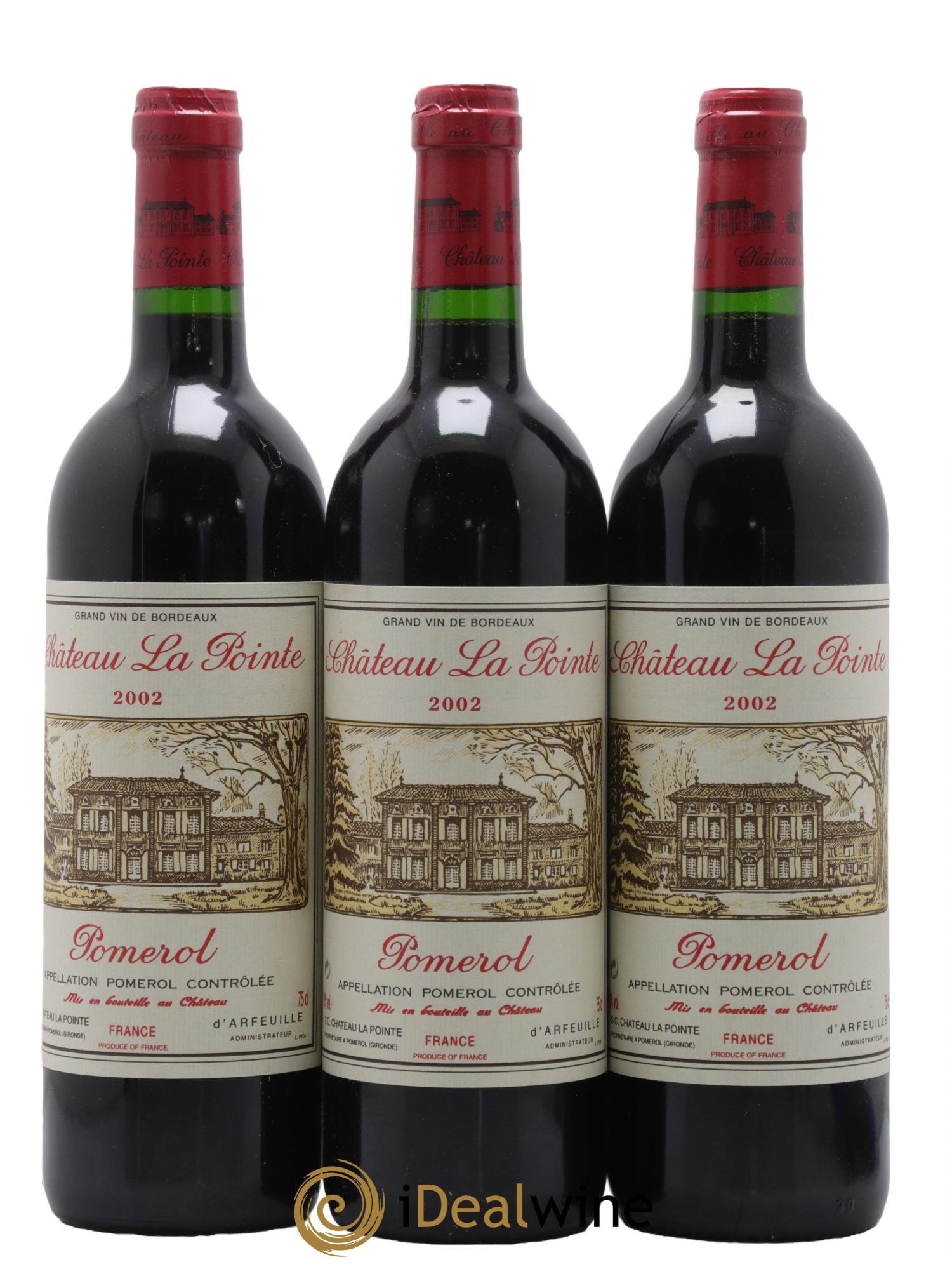 Château la Pointe 2002 - Posten von 3 Flaschen - 0