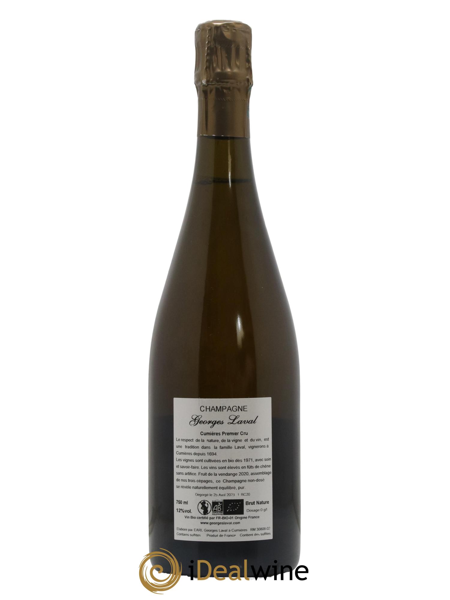 Cumières 1er Cru Brut Nature Georges Laval - Lot de 1 bouteille - 1