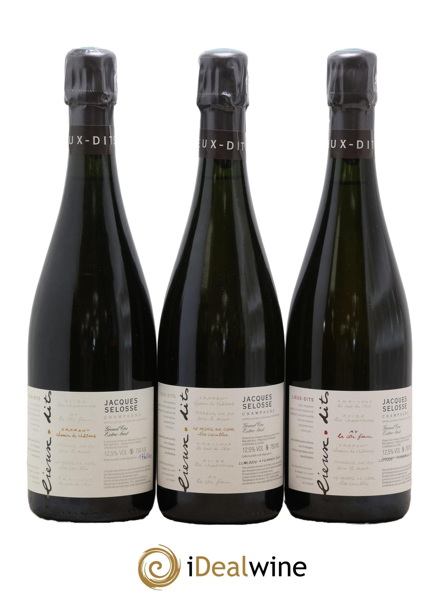 Caisse Collection Lieux-dits Jacques Selosse - Posten von 6 Flaschen - 1