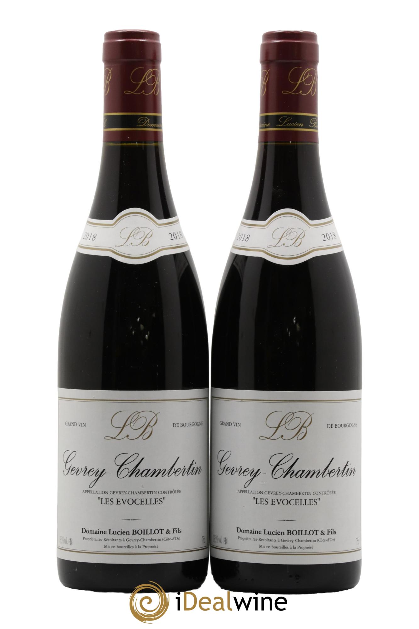 Gevrey-Chambertin Les Evocelles Lucien Boillot & Fils (Domaine) 2018 - Lot of 2 bottles - 0