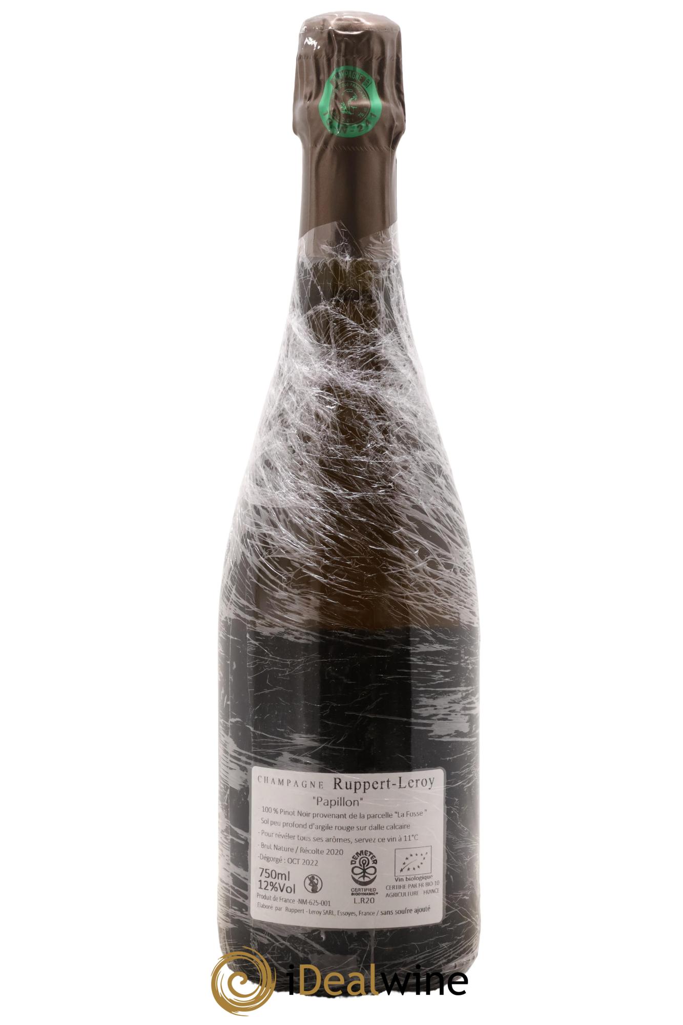 Papillon Brut Nature Ruppert-Leroy (Domaine) 2020 - Posten von 1 Flasche - 1
