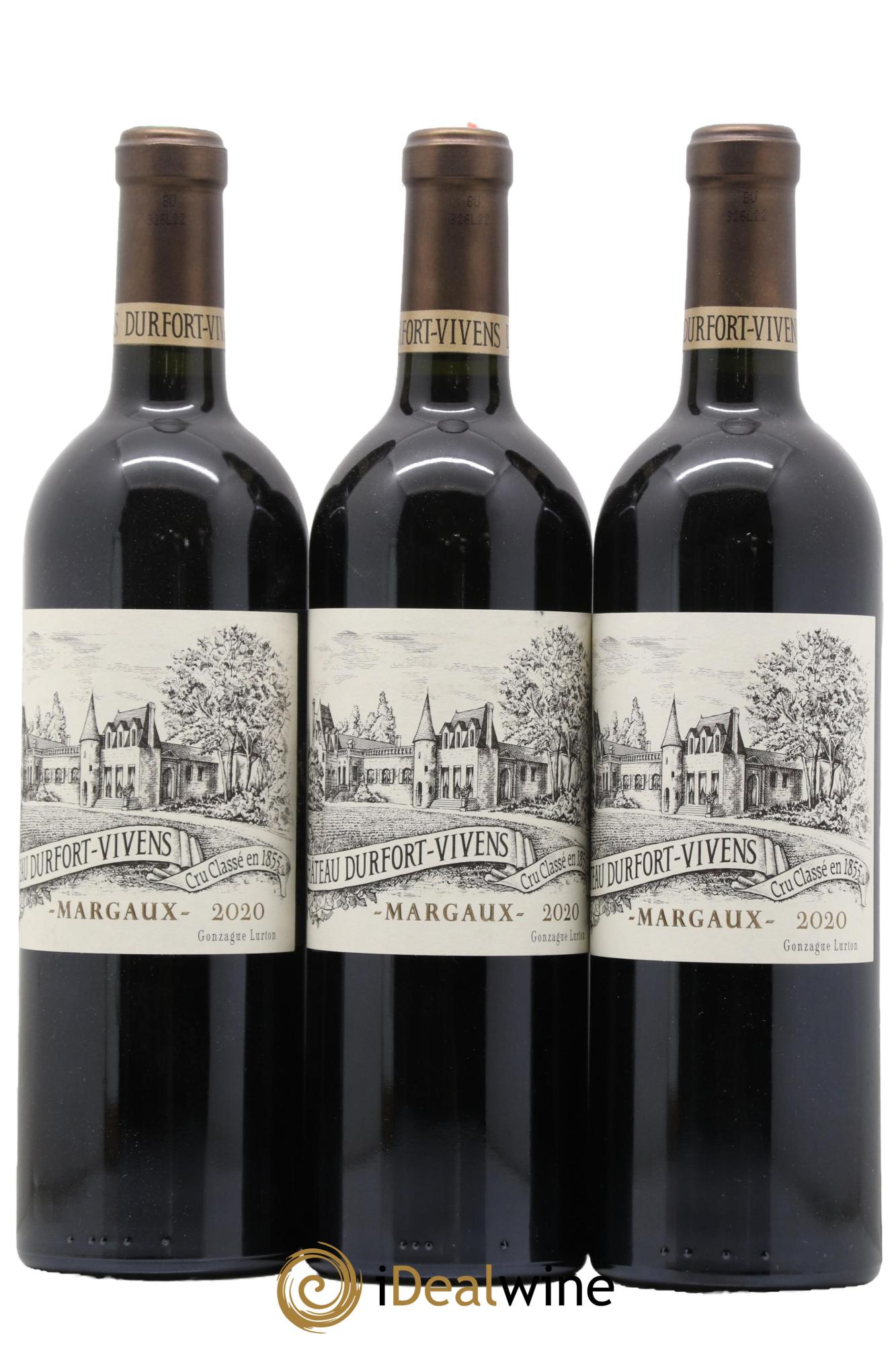 Château Durfort Vivens 2ème Grand Cru Classé 2020 - Lot de 3 bouteilles - 0