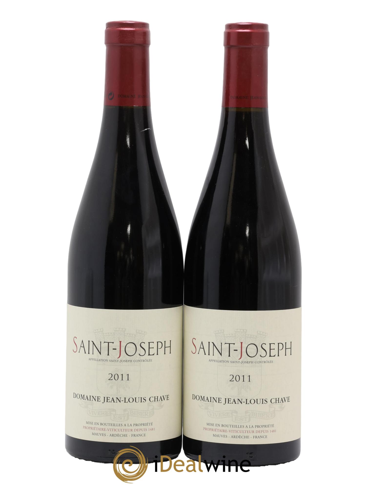 Saint-Joseph Jean-Louis Chave 2011 - Lot of 2 bottles - 0