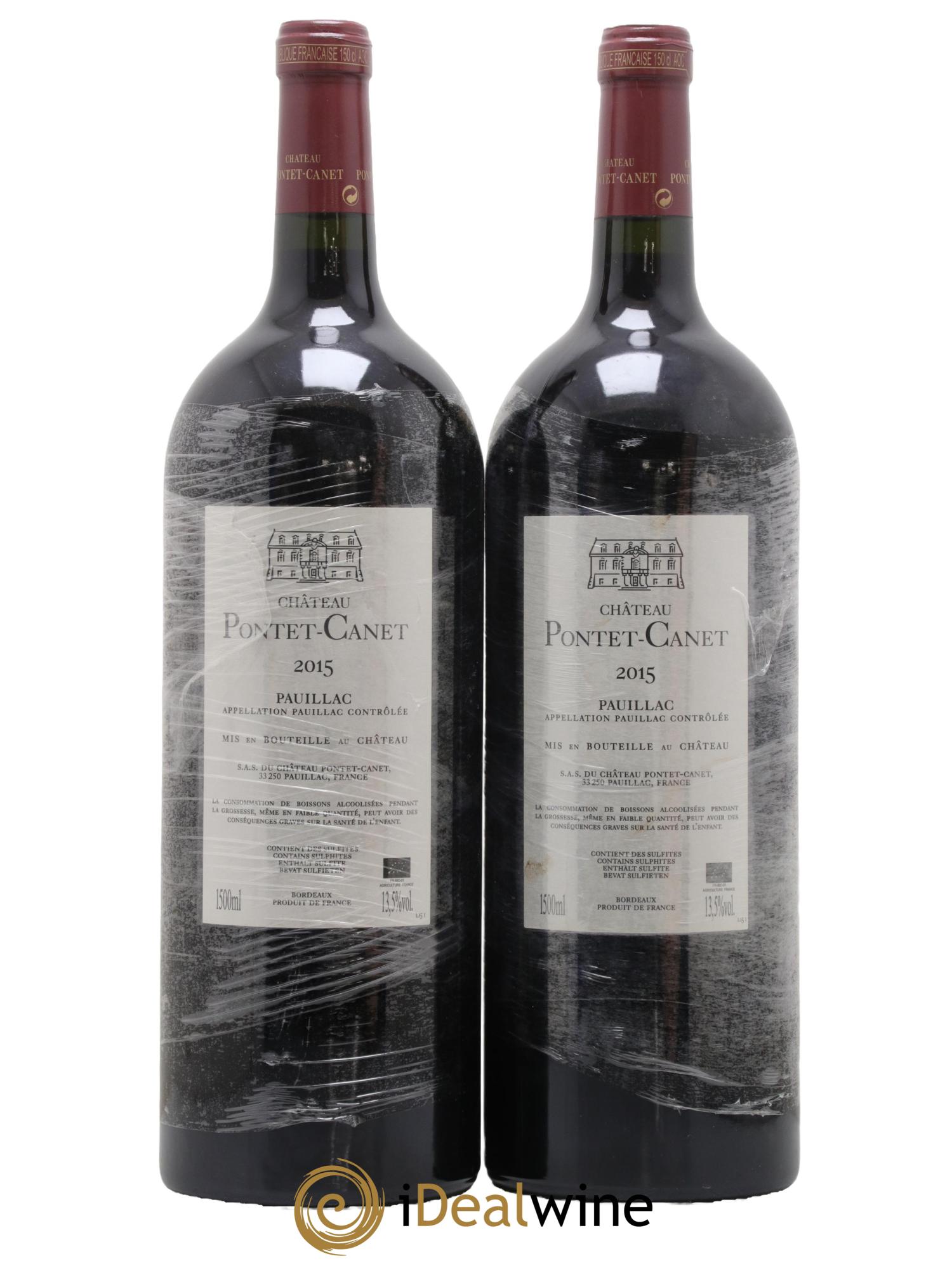 Château Pontet Canet 5ème Grand Cru Classé 2015 - Lot de 2 magnums - 1