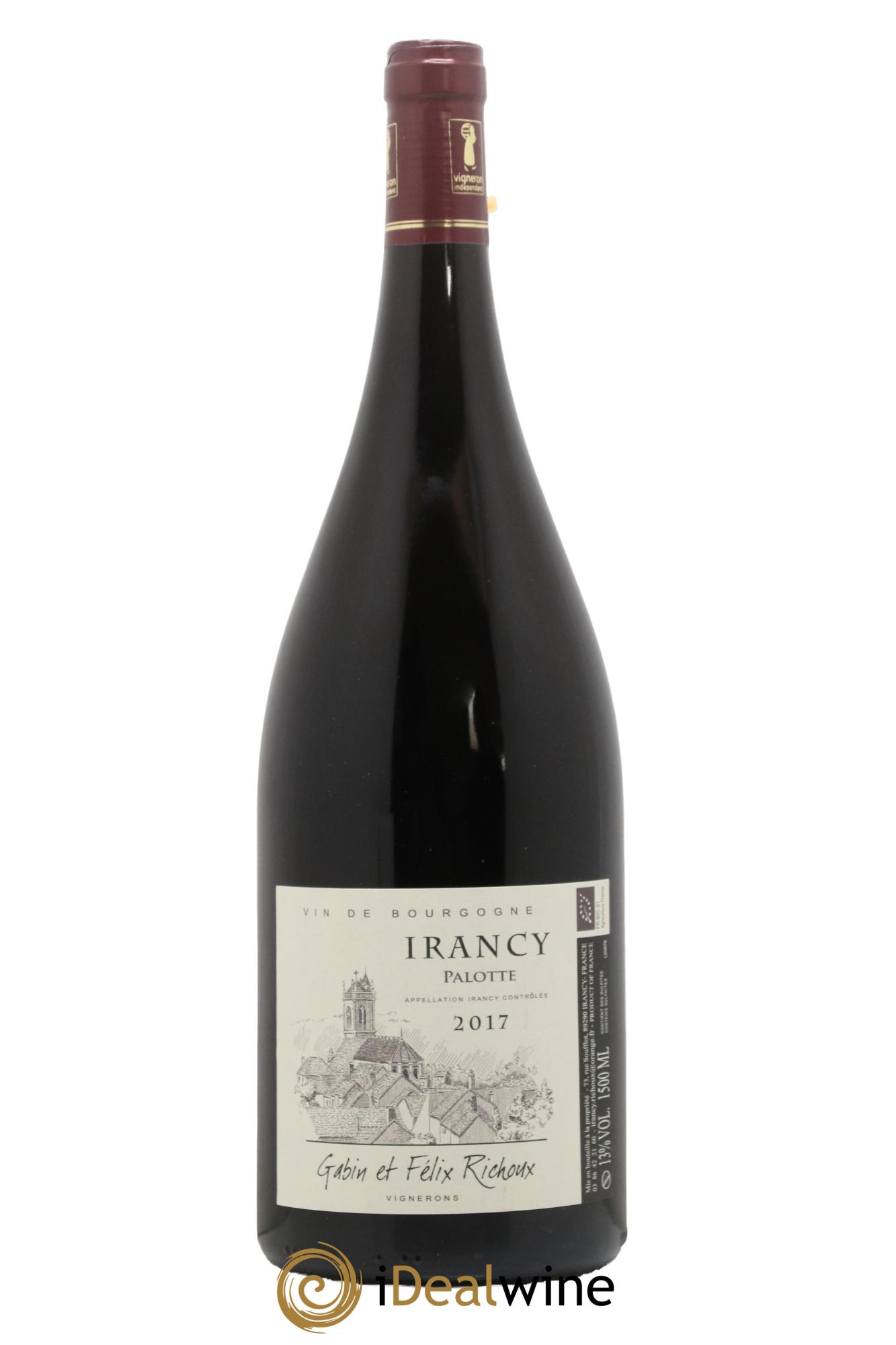 Irancy Palotte Domaine Gabin et Felix Richoux 2017 - Lotto di 1 magnum - 0