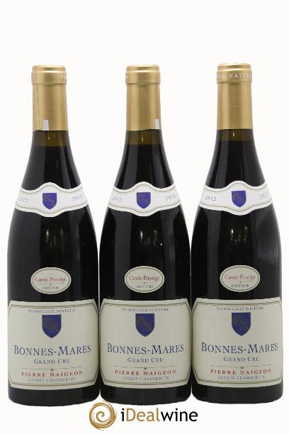Bonnes-Mares Grand Cru Cuvée Prestige Pierre Naigeon (Domaine) 2012 - Lotto di 3 bottiglie - 0